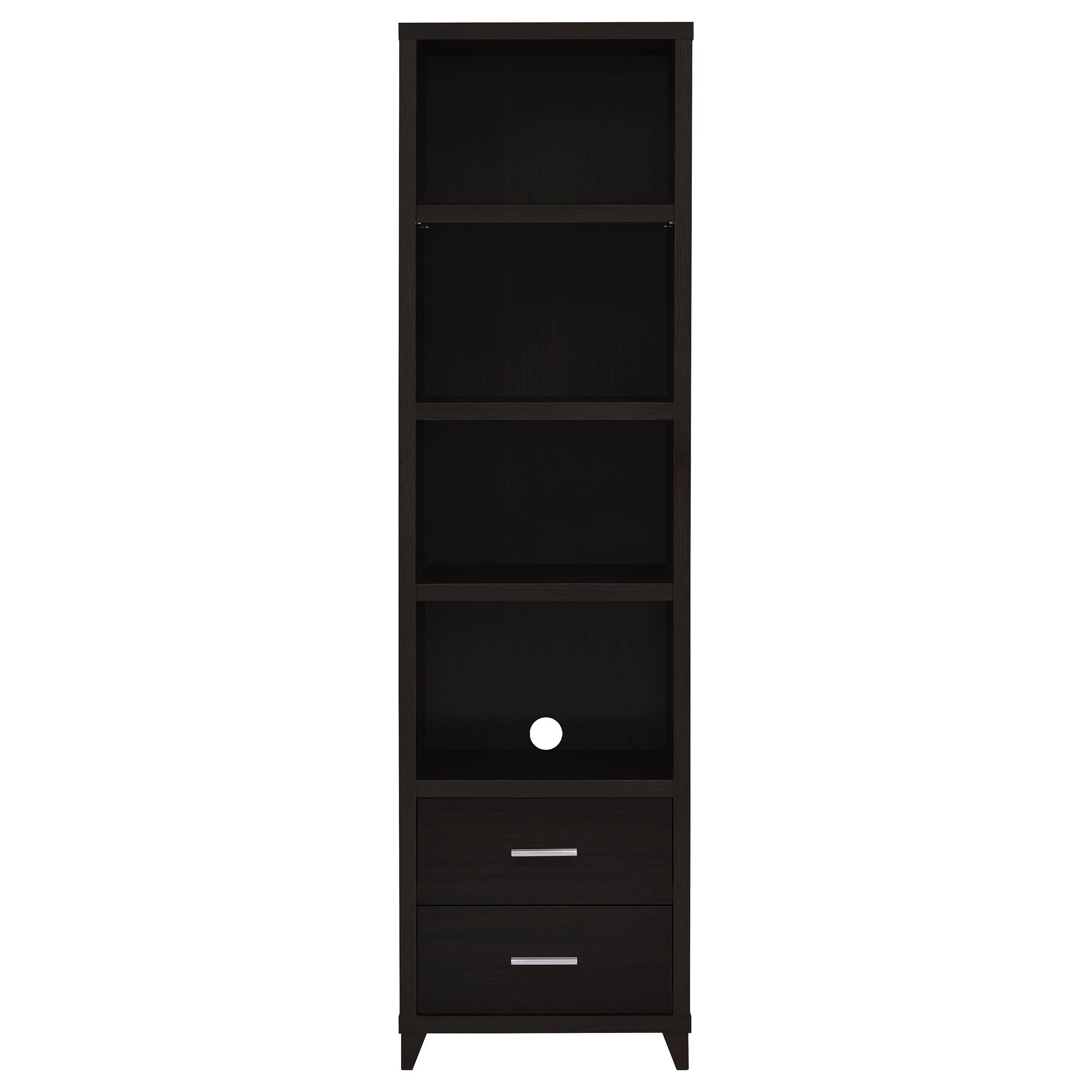 Lewes 4-piece 60-inch TV Entertainment Center Cappuccino - Image 11