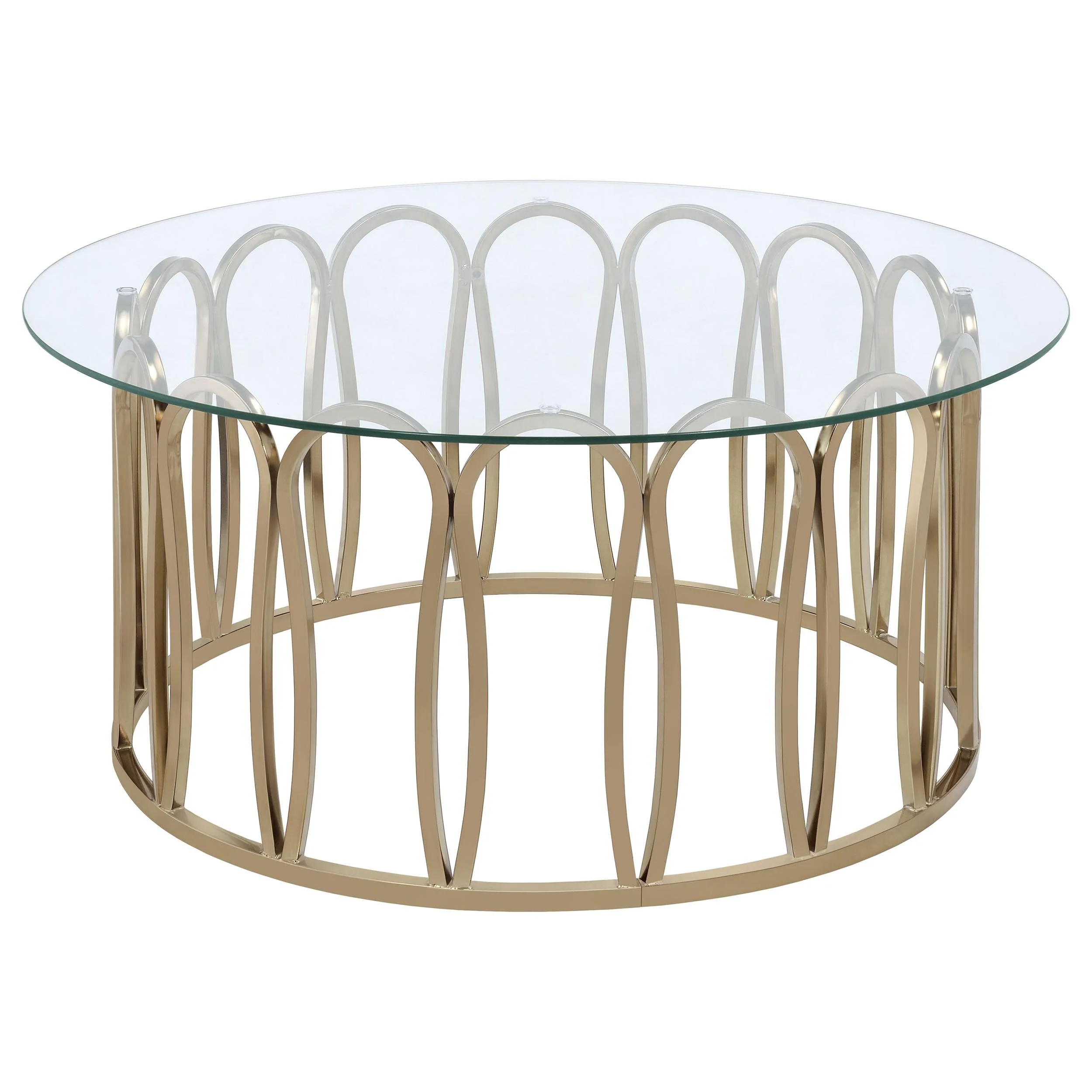 Monett Coffee and End Table Set Chocolate Chrome - Image 9