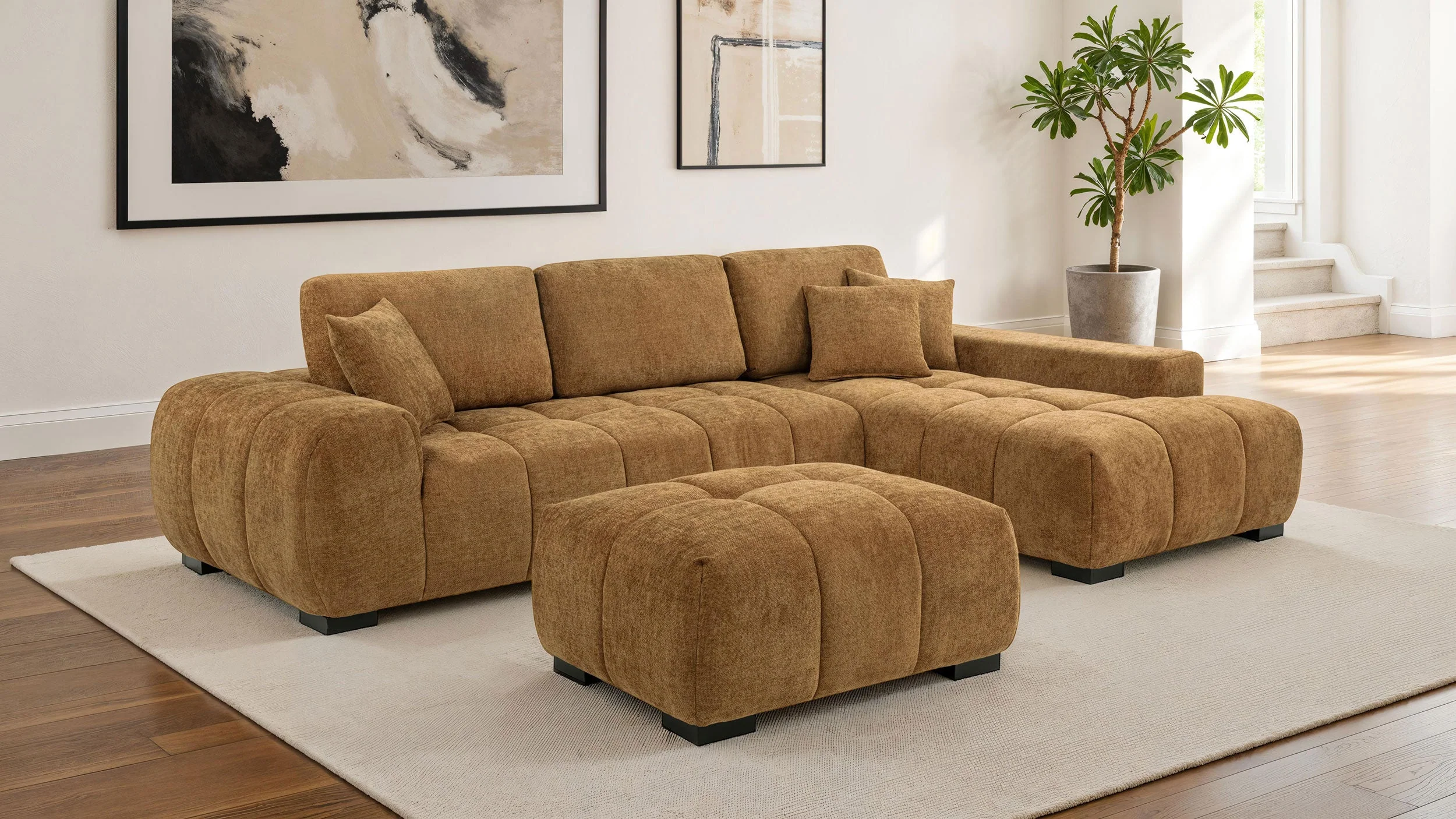 Octavia Upholstered Rectangular Ottoman - Image 39