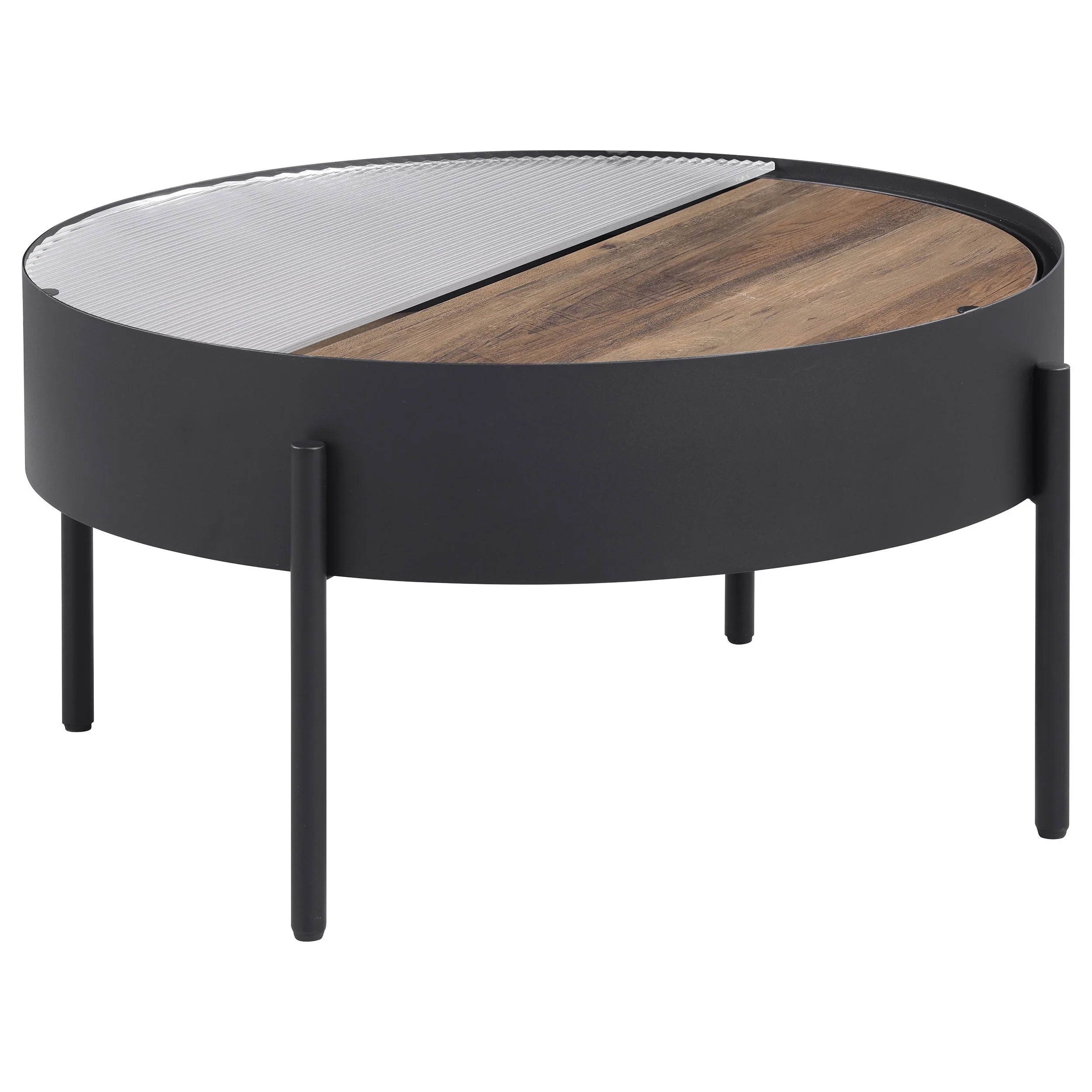 Ozella Round Coffee and End Table Set Sandy - Image 16