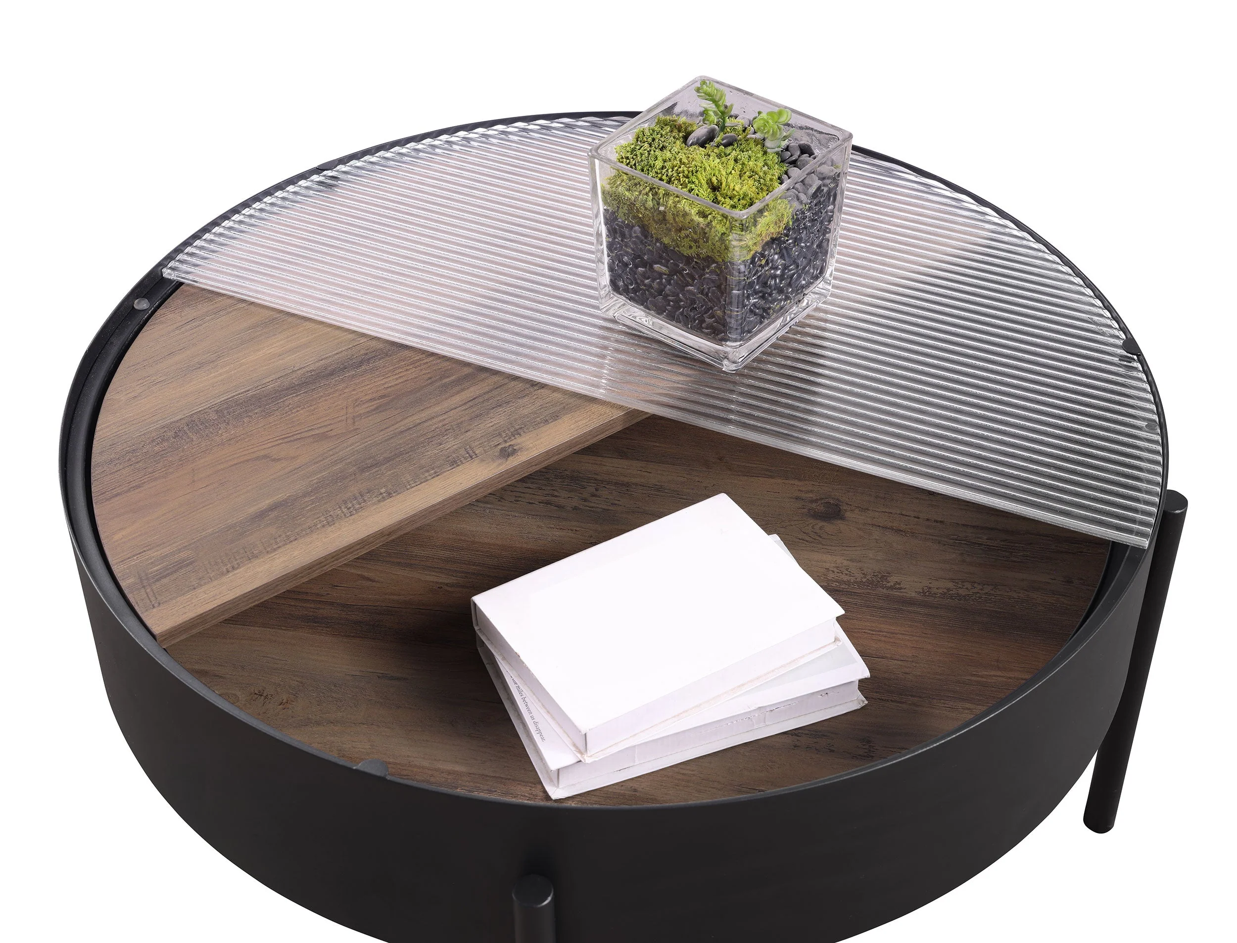 Ozella Round Coffee and End Table Set Sandy - Image 19
