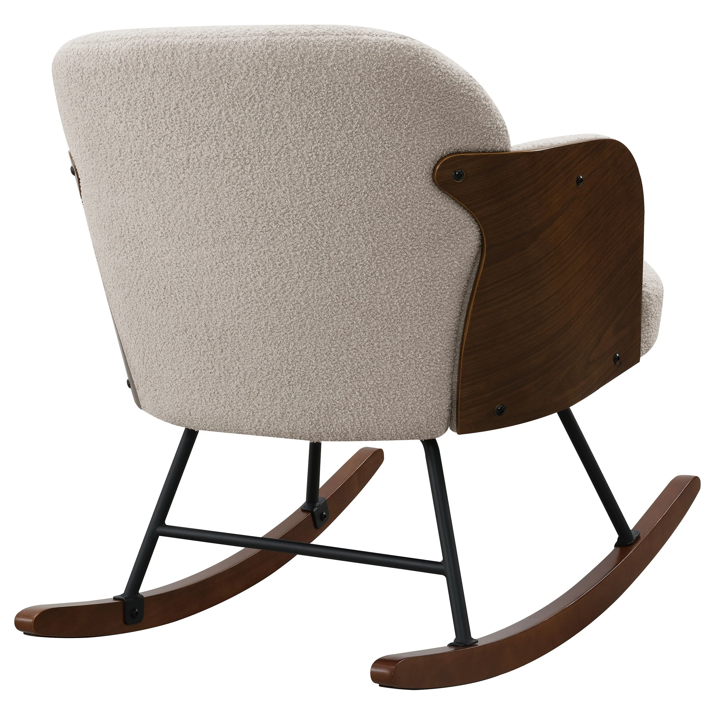Paige Boucle Upholstered Mid Back Roc Chair - Image 15