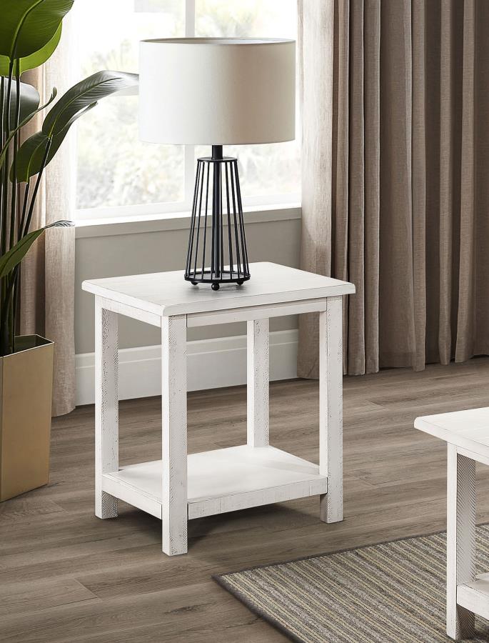 Payne Wood End Table with Shelf - Image 2