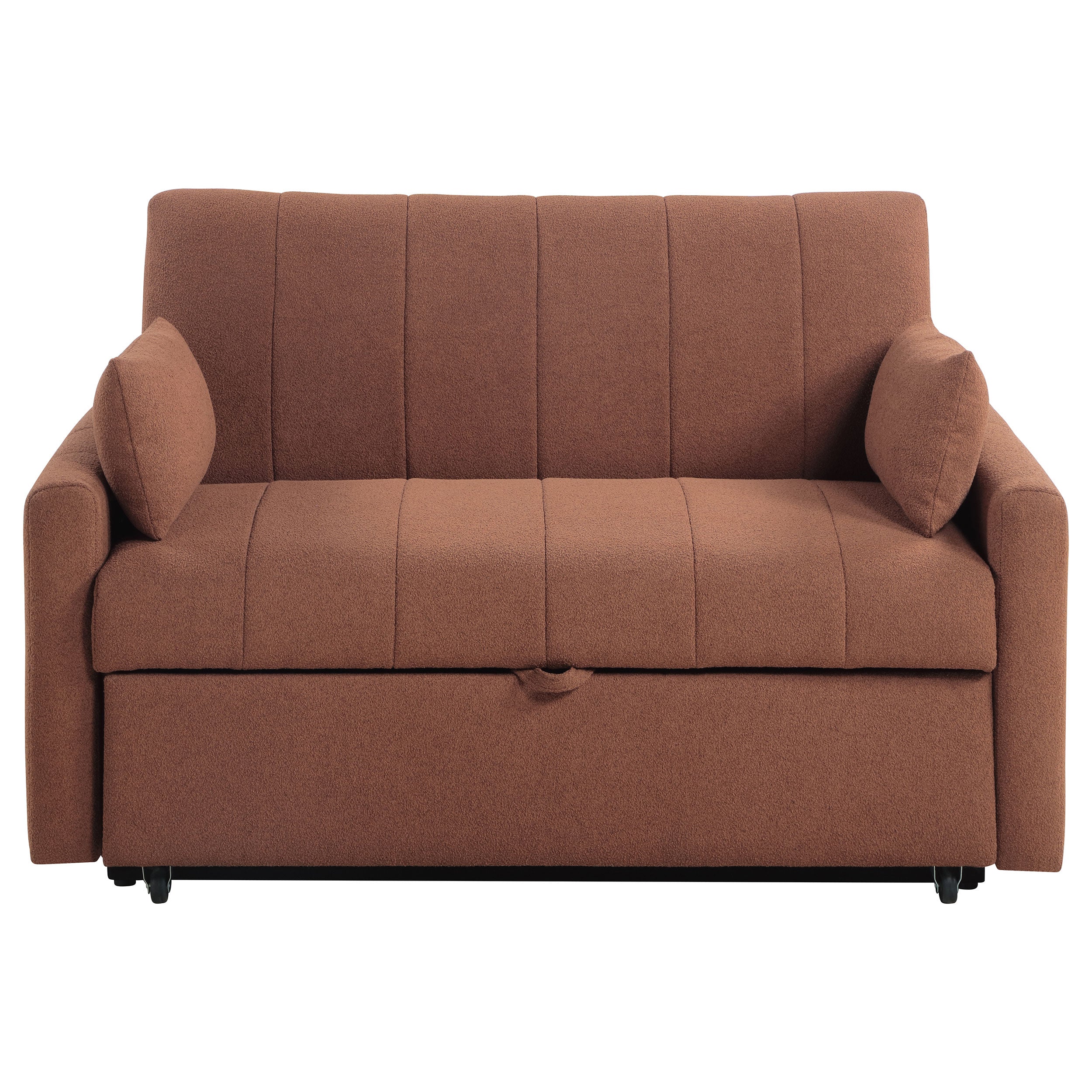 Portland Boucle Upholstered Sleeper Sofa Bed - Image 16