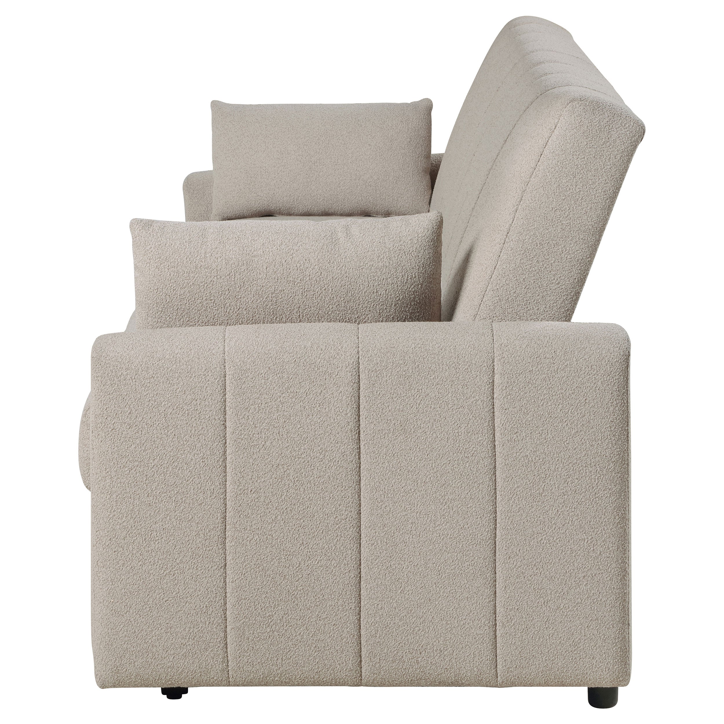 Portland Boucle Upholstered Sleeper Sofa Bed - Image 19