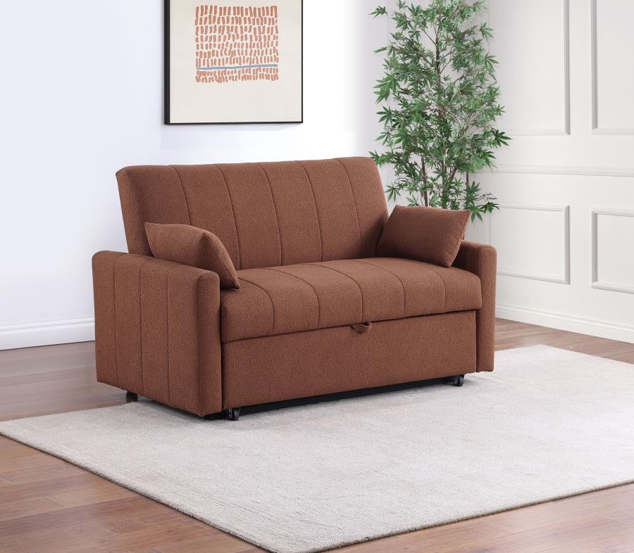 Portland Boucle Upholstered Sleeper Sofa Bed - Image 2