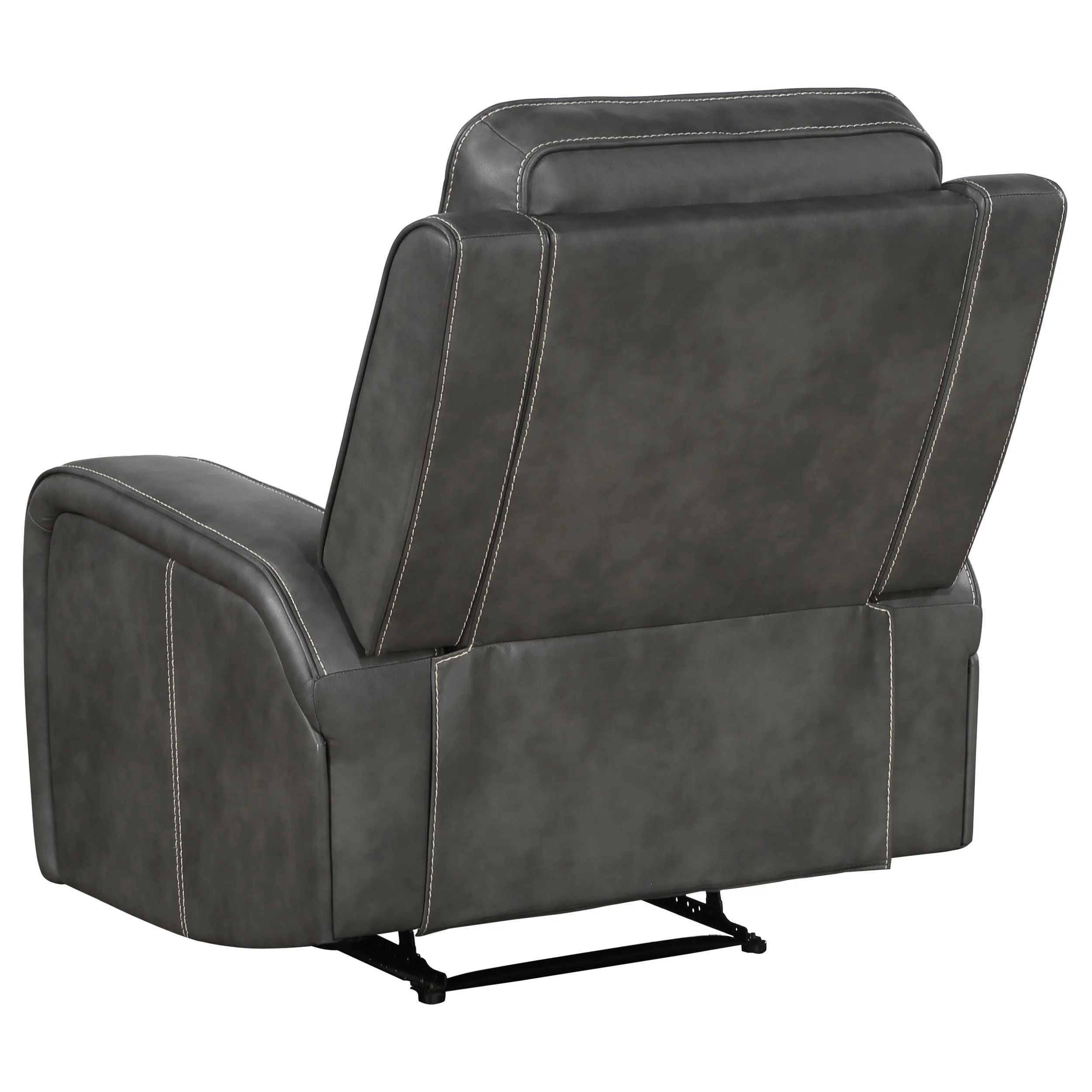 Raelynn Upholstered Reclining Sofa Set Grey - Image 24