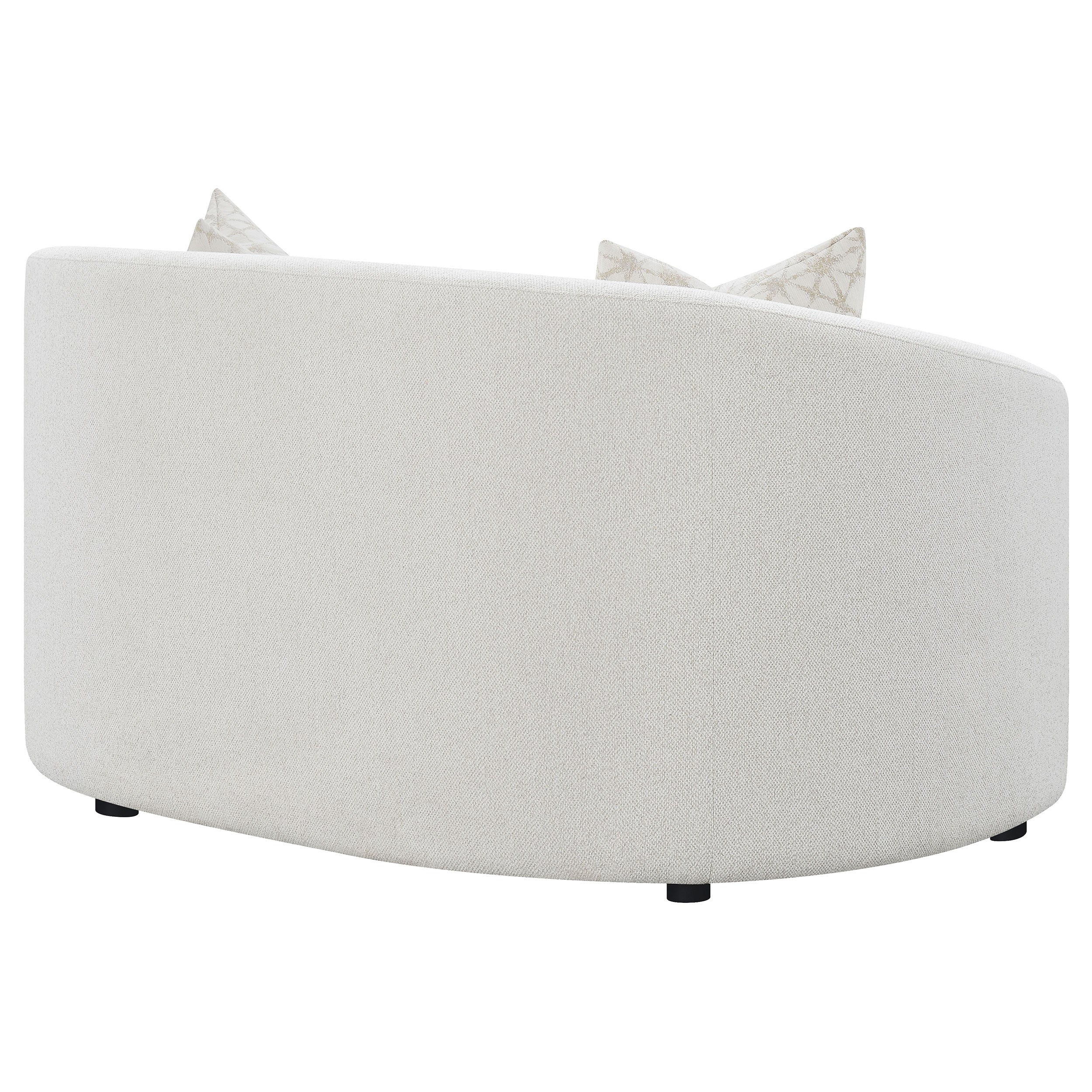 Rainn Boucle Upholstered Sloped Arm Loveseat Latte - Image 8
