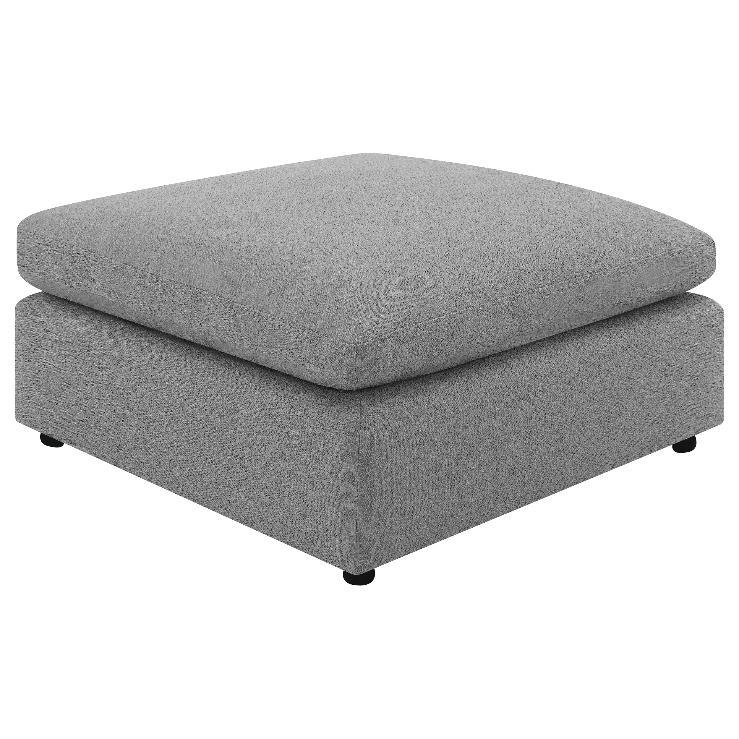 Raleigh Boucle Upholstered Ottoman - Image 4