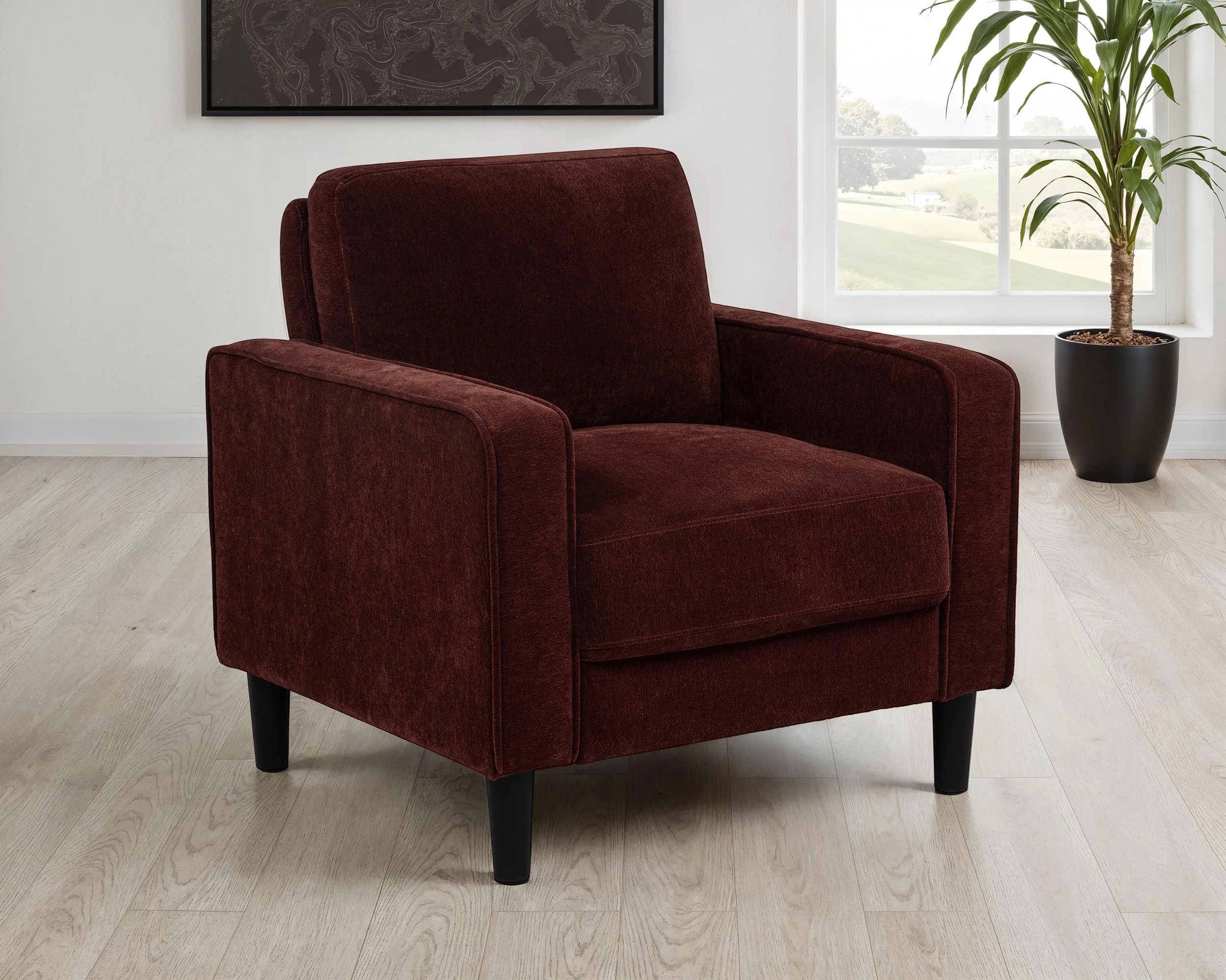 Ruth Upholstered Track Arm Accent Chair - Image 11