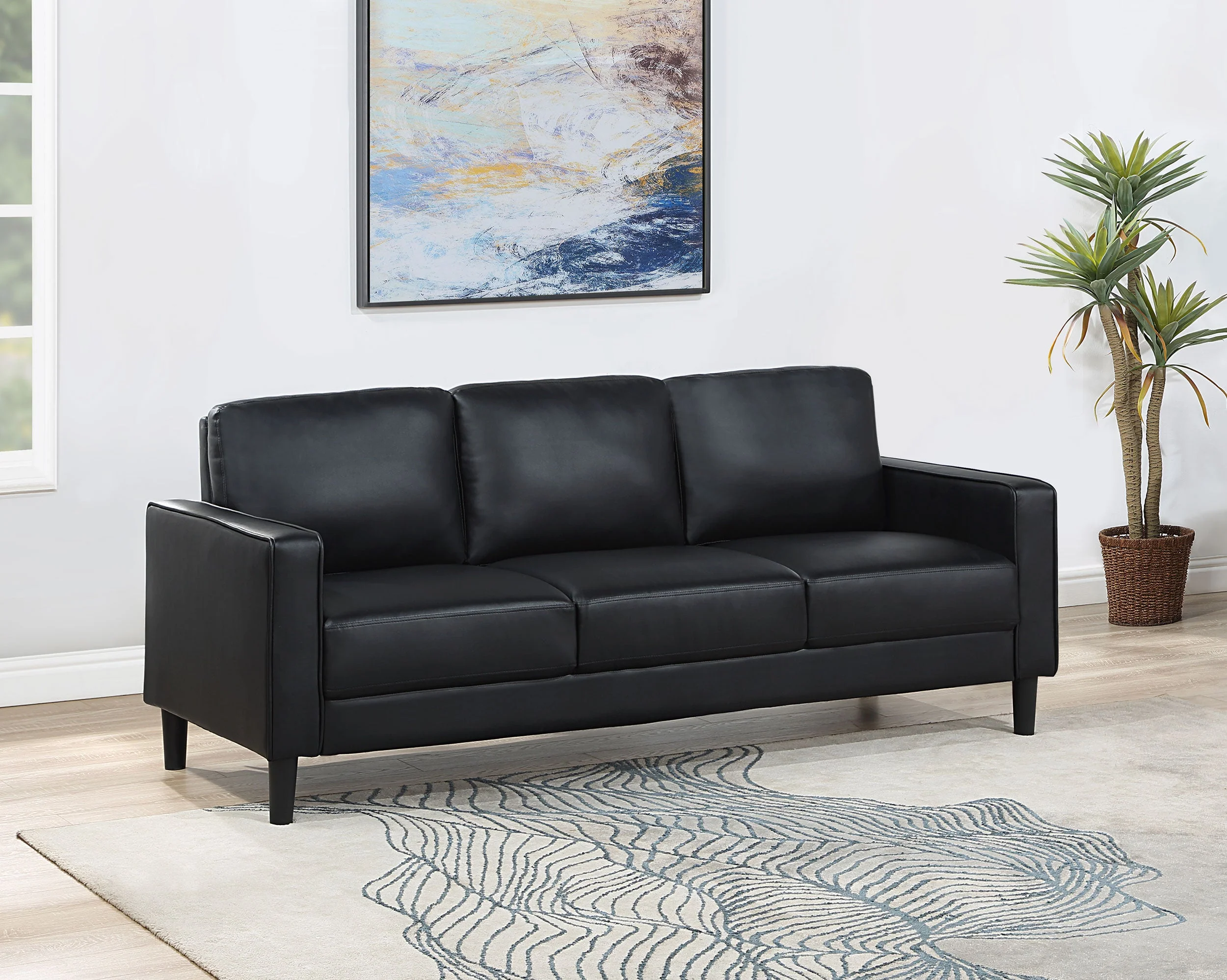 Ruth Upholstered Track Arm Sofa - Image 9