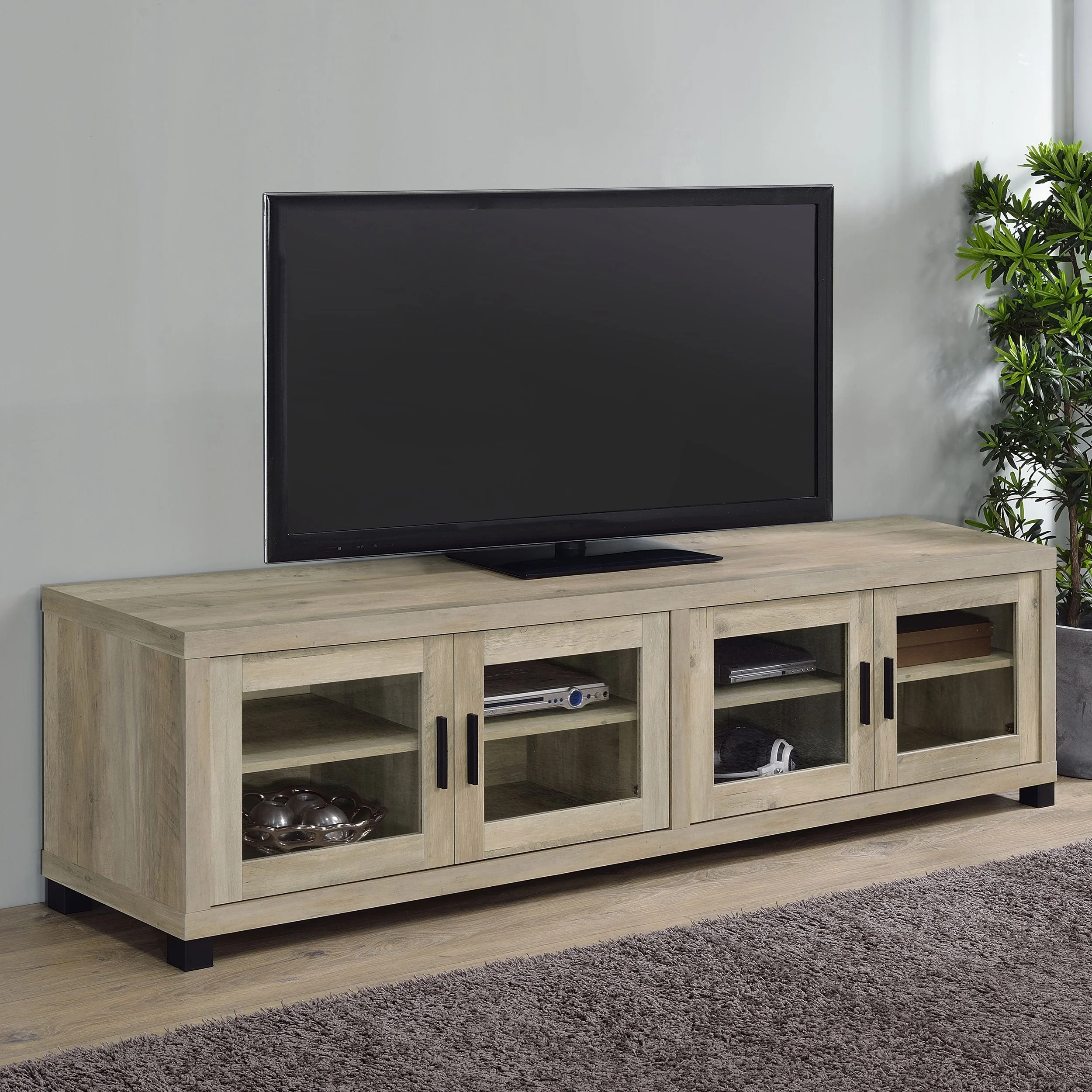 Sachin 4-door Engineered Wood 79-inch TV Stand - Image 5