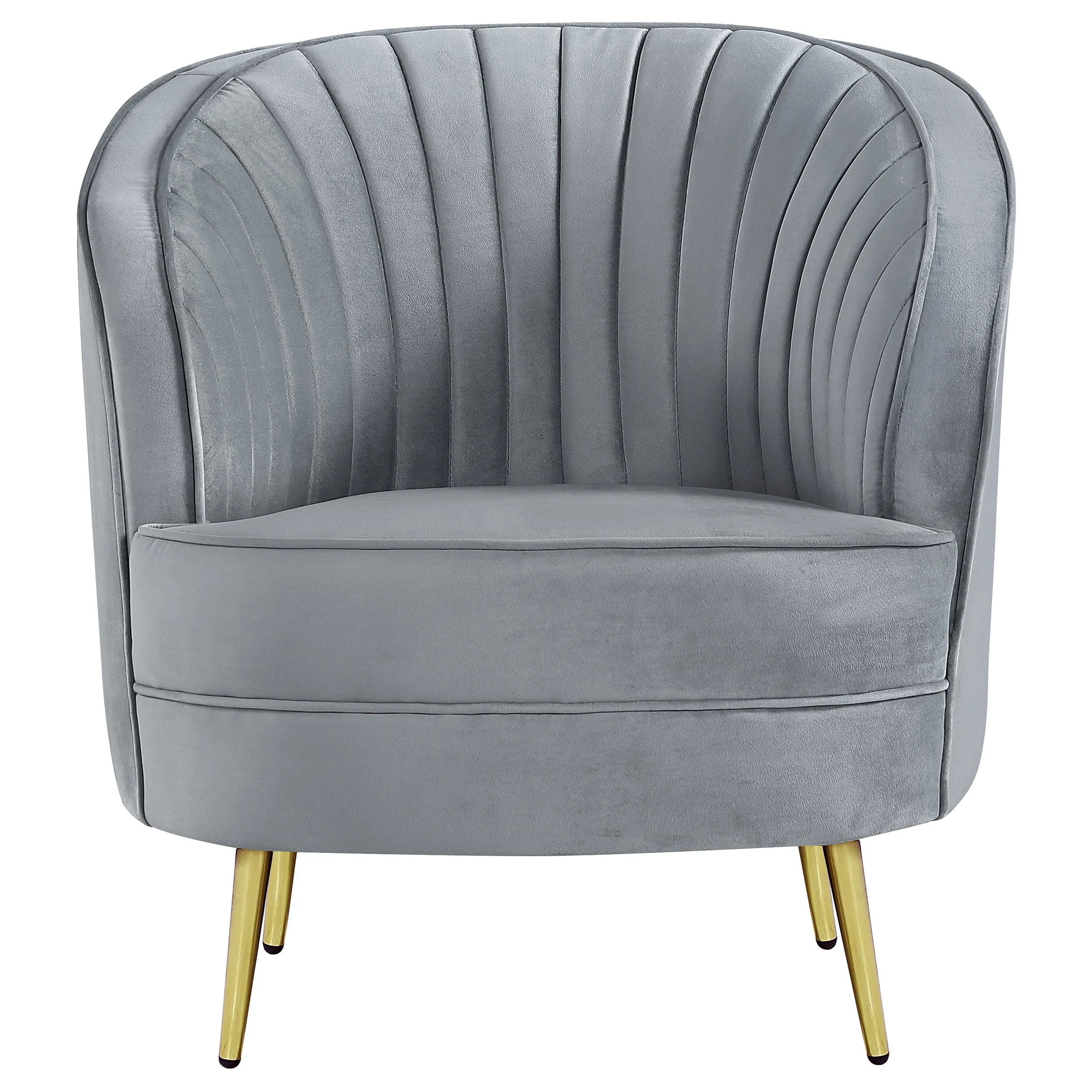 Sophia Upholstered Channel Tufted Sofa Set - Image 22
