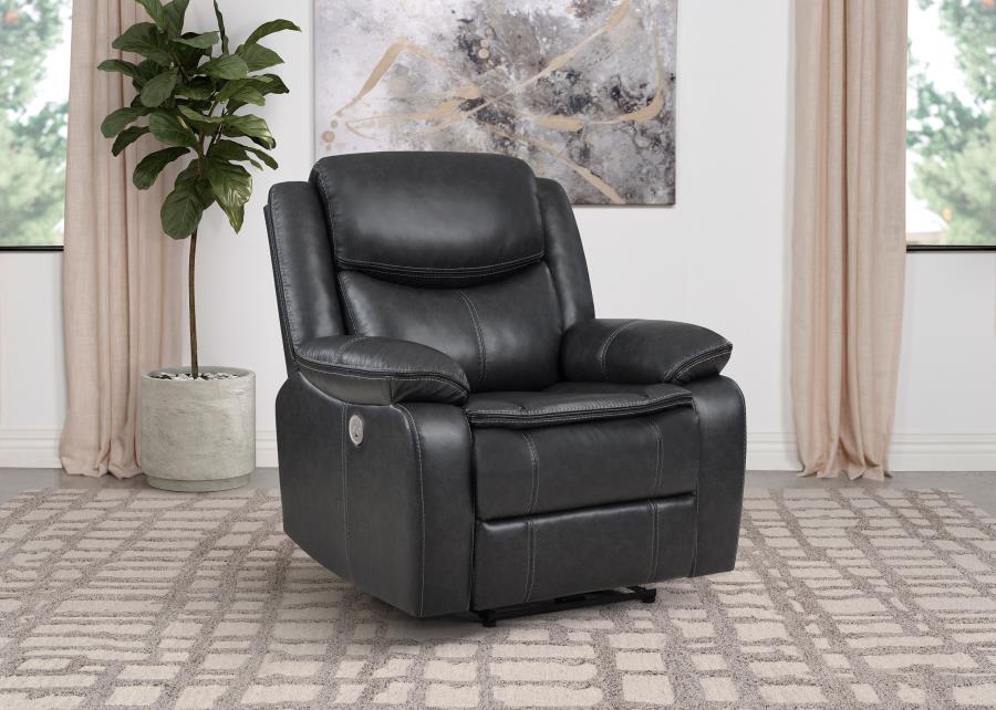 Sycamore Upholstered Power Recliner Chair - Image 2