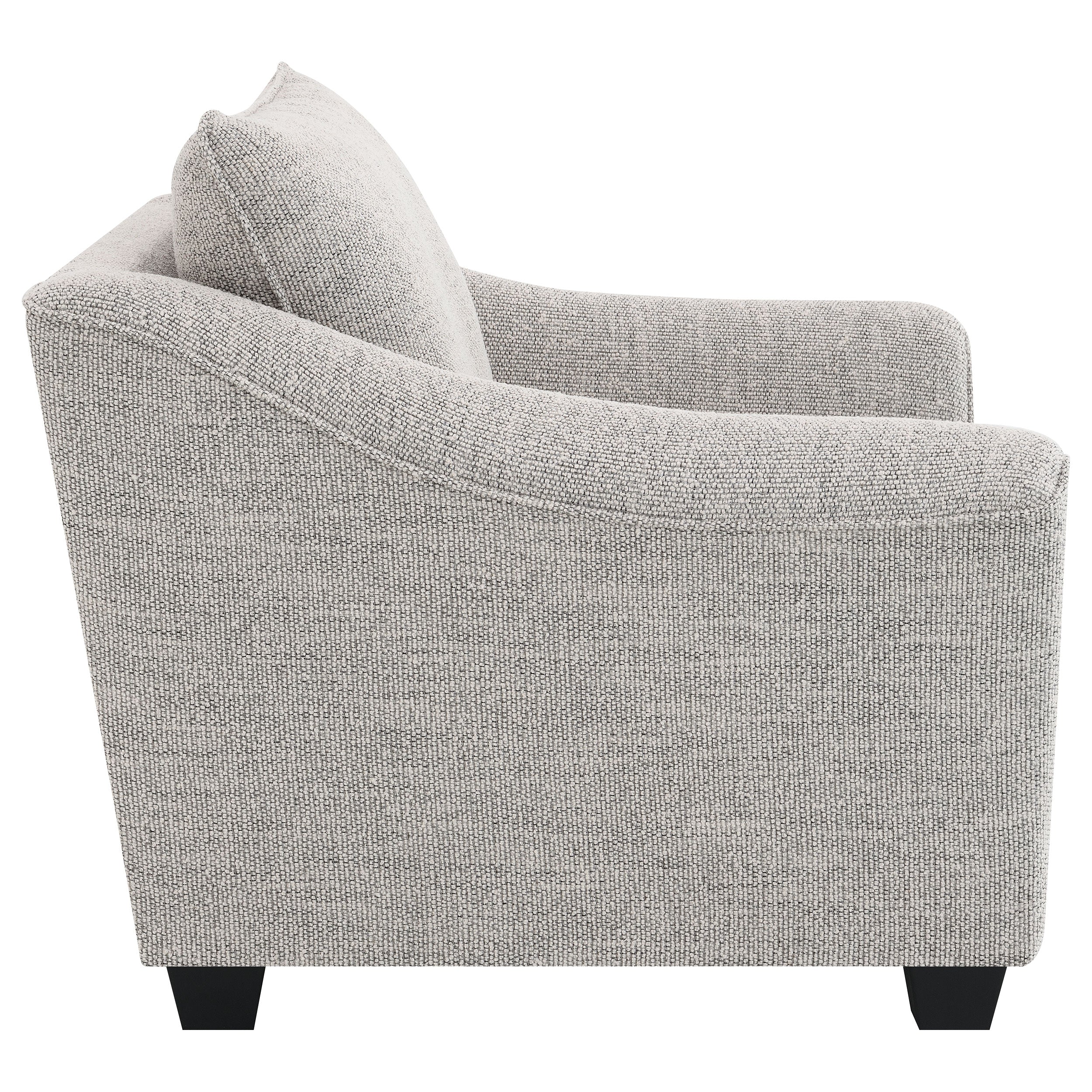 Tomkins Boucle Upholstered Chair Light Grey - Image 9