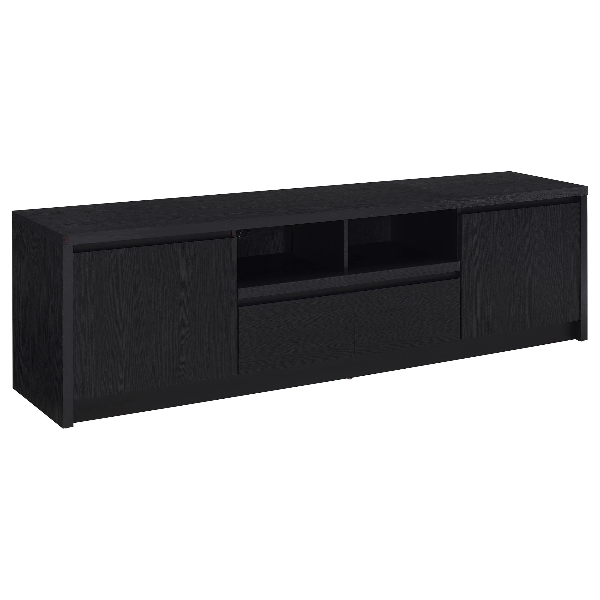 Winfield 78-inch 2-door TV Stand Media Console Black - Image 2