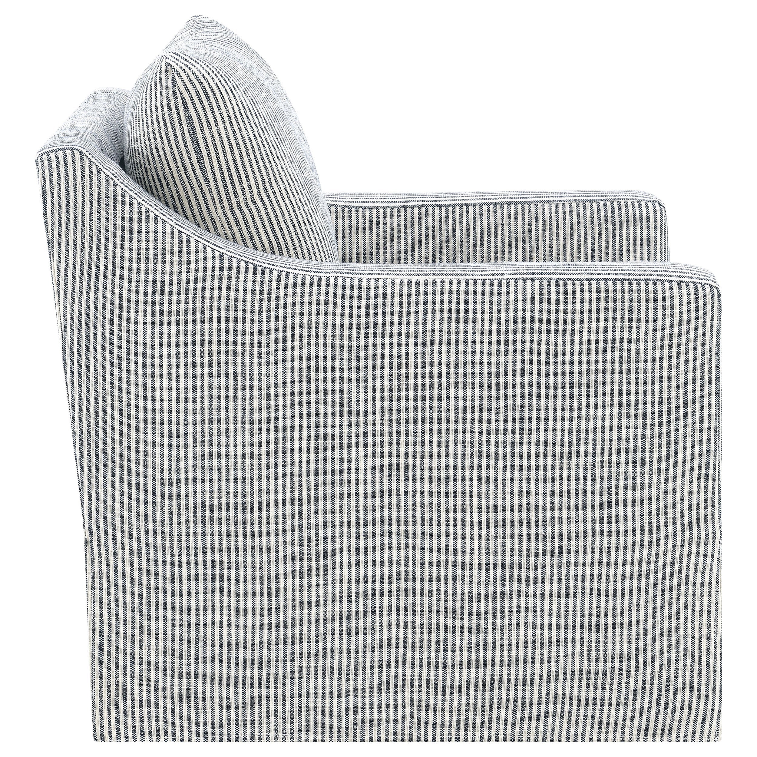 Winter Upholstered Sloped Arm Accent Swivel Chair - Image 18