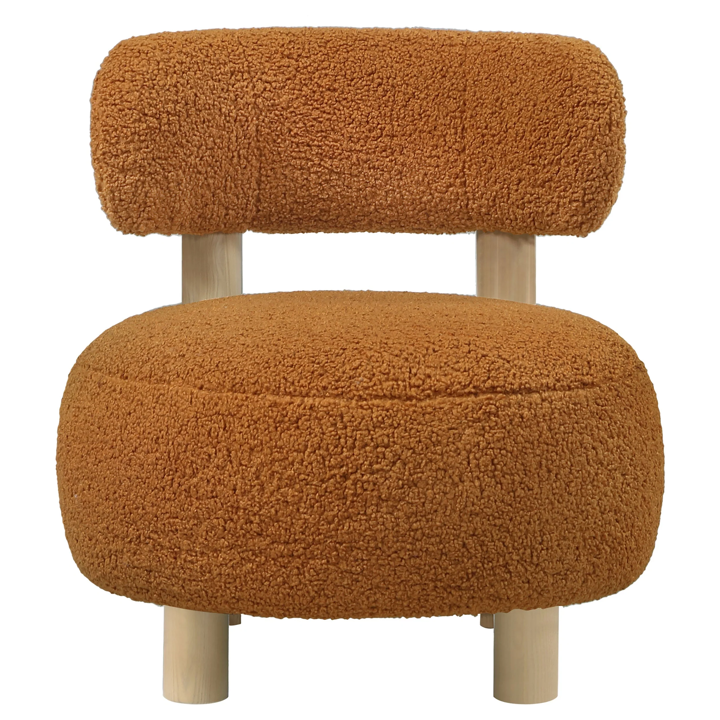 Zonie Boucle Upholstered Back Accent Chair - Image 7