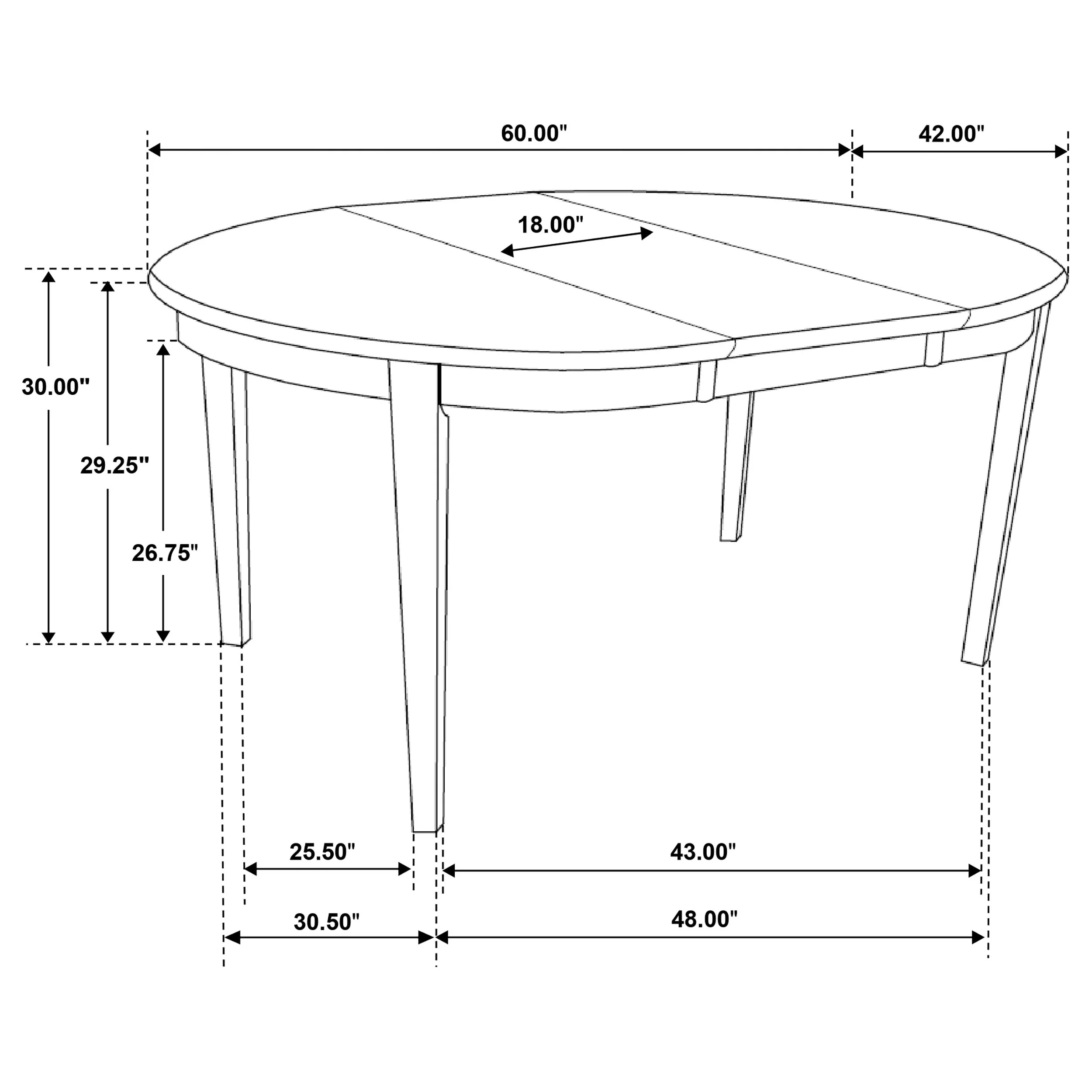 Gabriel Extension Leaf Dining Table Set Cappuccino - Image 22