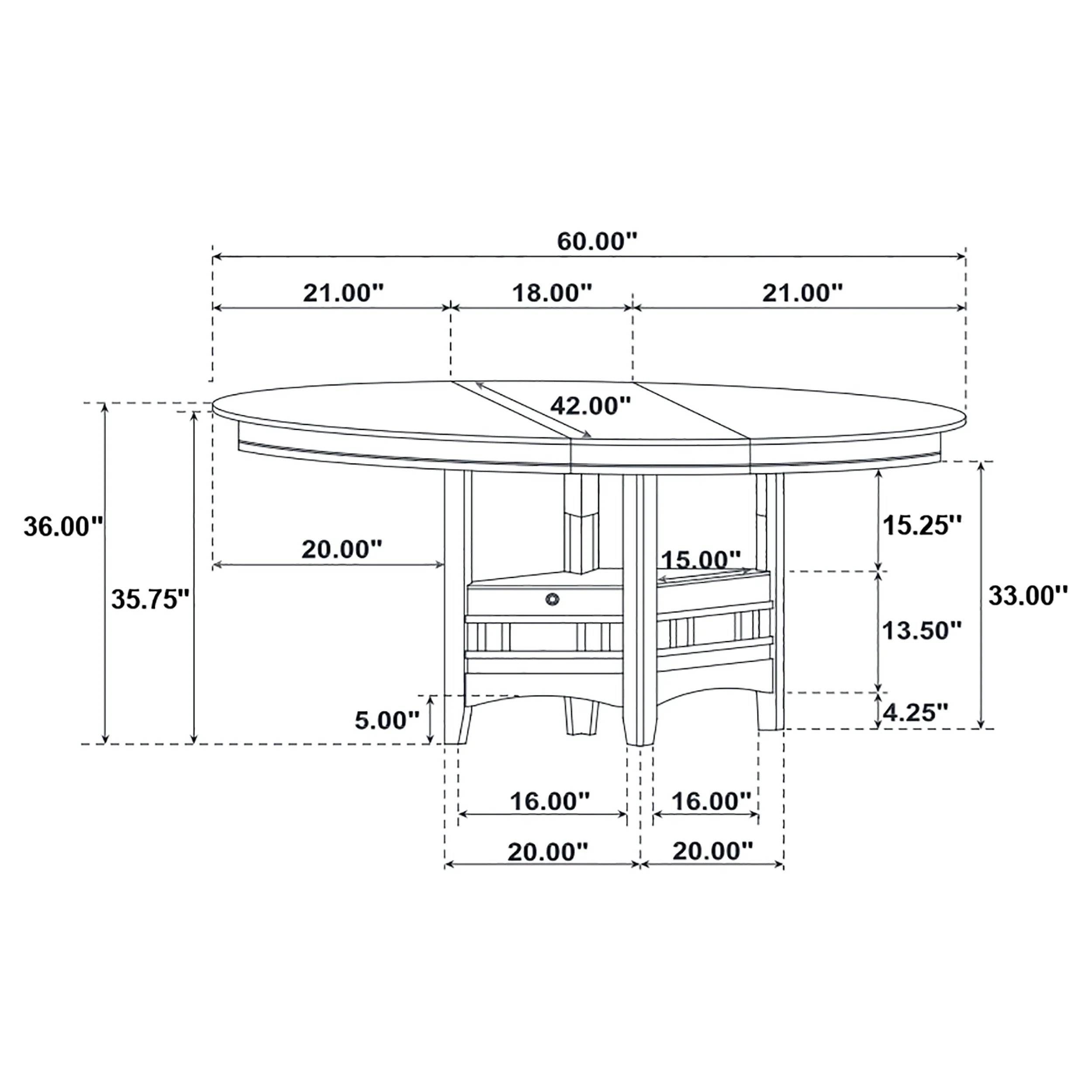 Lavon Oval Counter Height Dining Set - Image 22