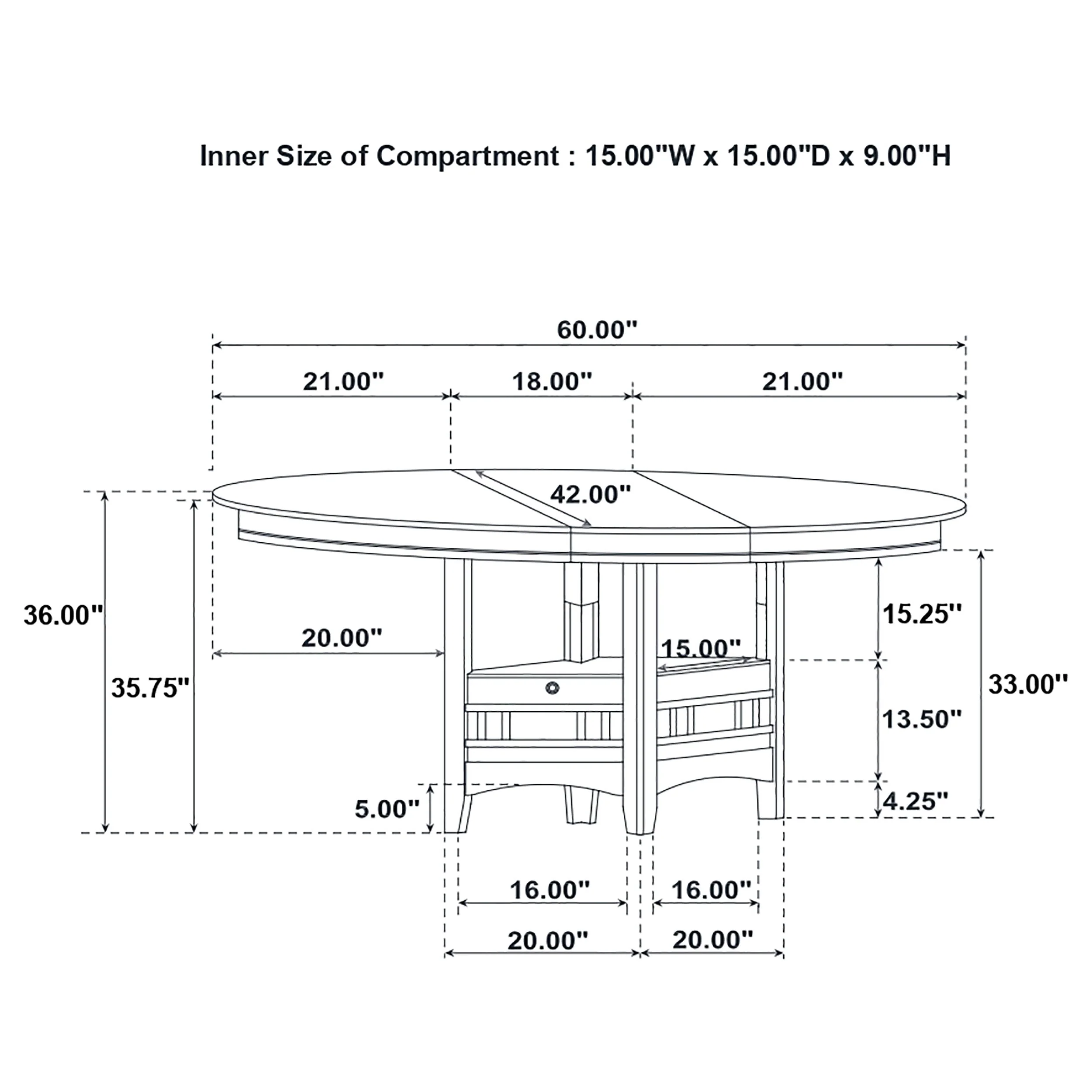 Lavon Oval Counter Height Dining Set - Image 23