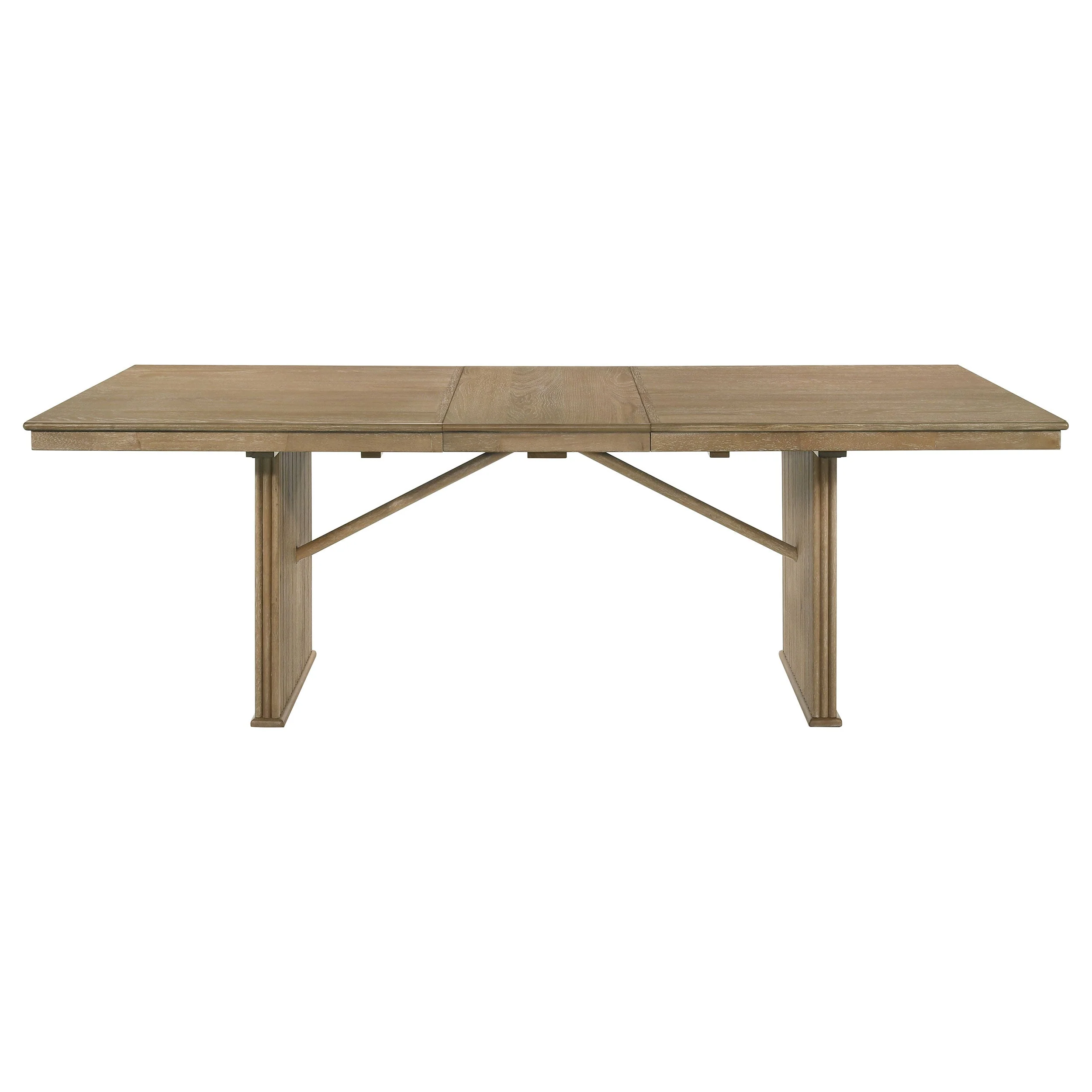 Adina Extension Dining Set Distressed Light Brown - Image 18