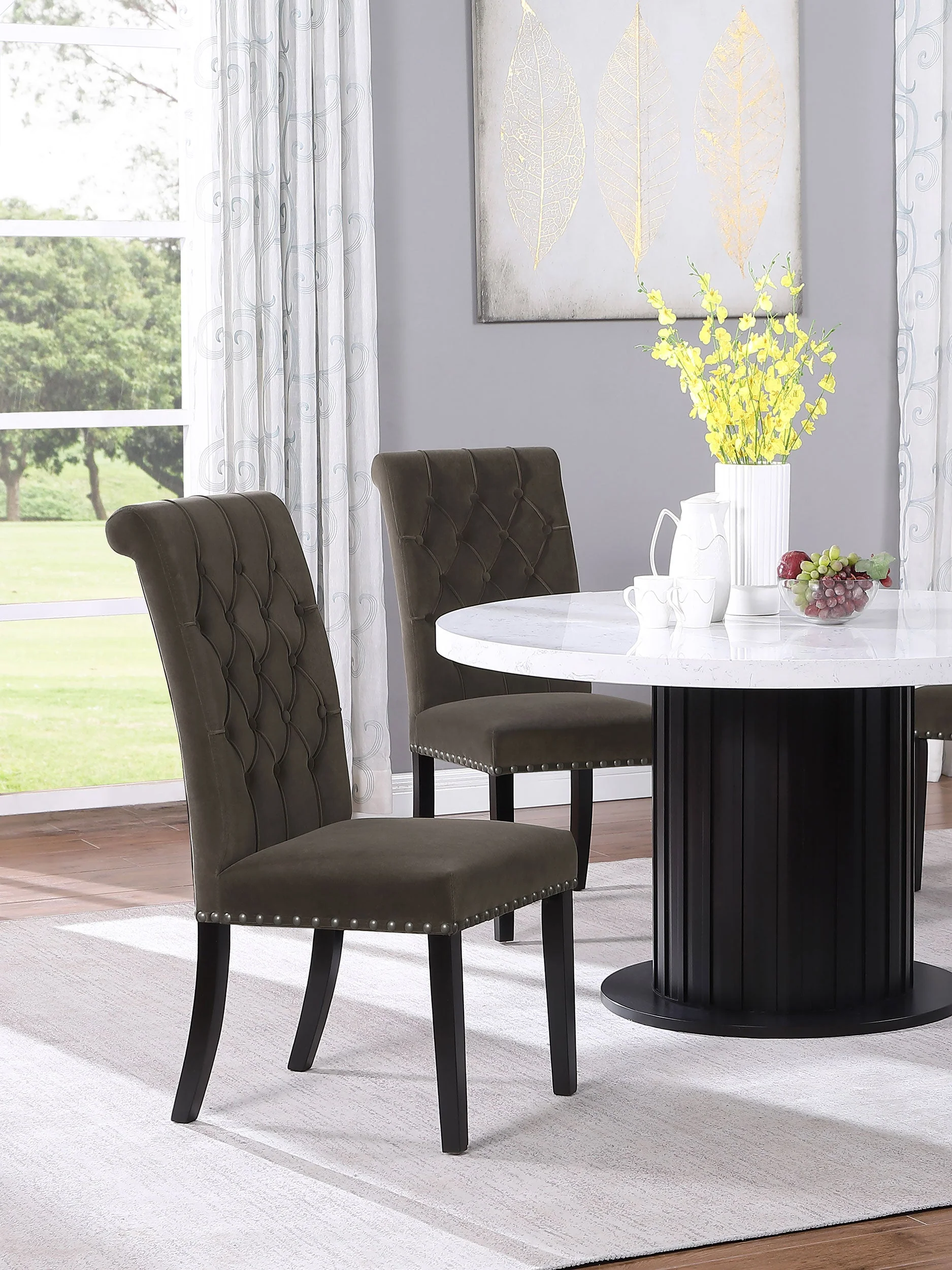 Alana Fabric Upholstered Dining Side Chair (Set of 2) - Image 11