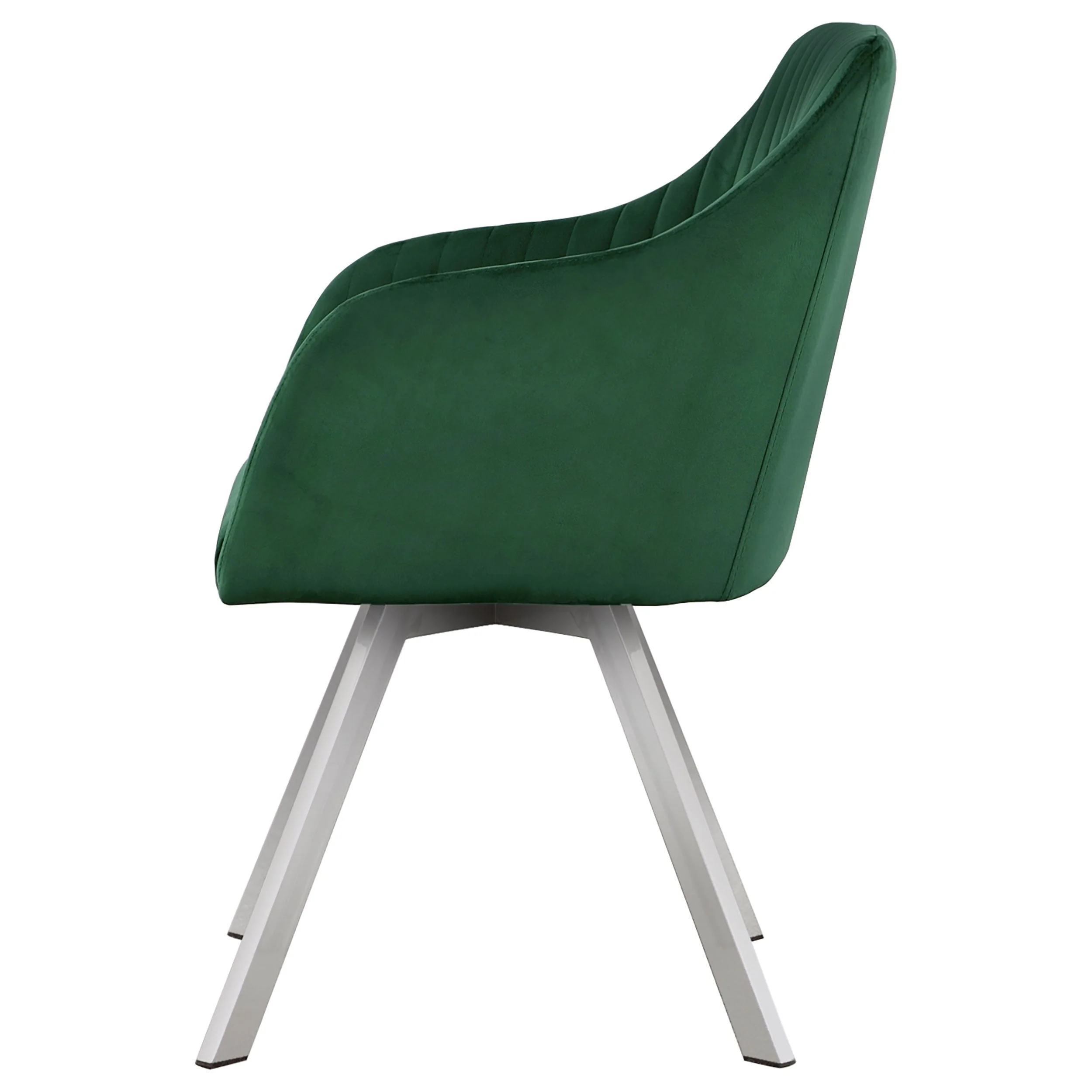 Arika Velvet Upholstered Swivel Dining Arm Chair - Image 11