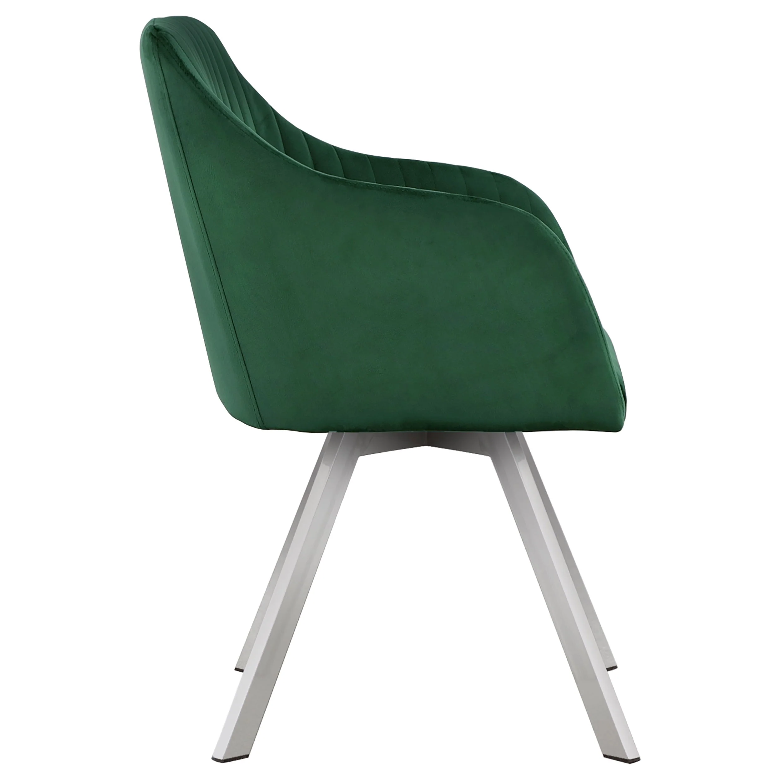 Arika Velvet Upholstered Swivel Dining Arm Chair - Image 15