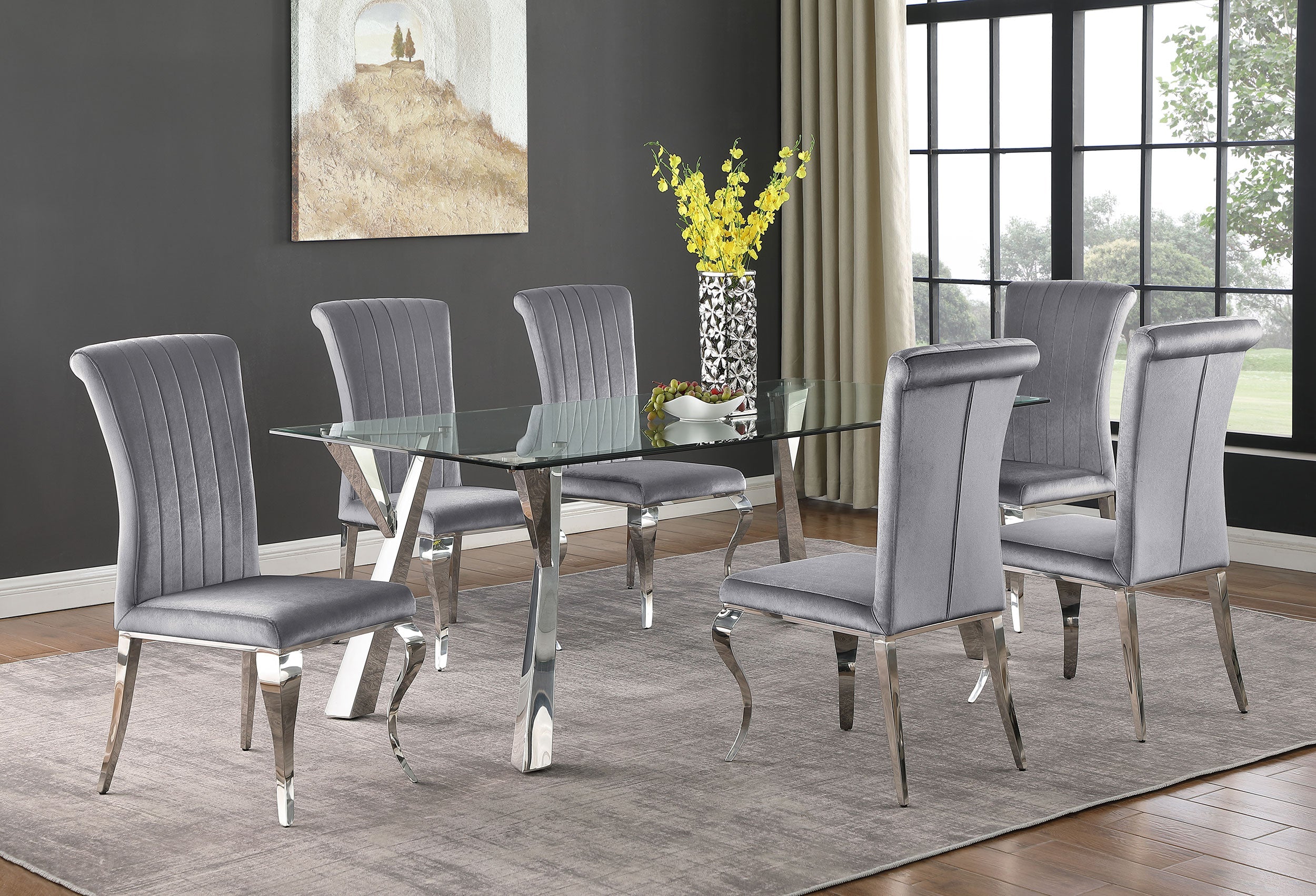 Betty Velvet Upholstered Dining Side Chair (Set of 4) - Image 34