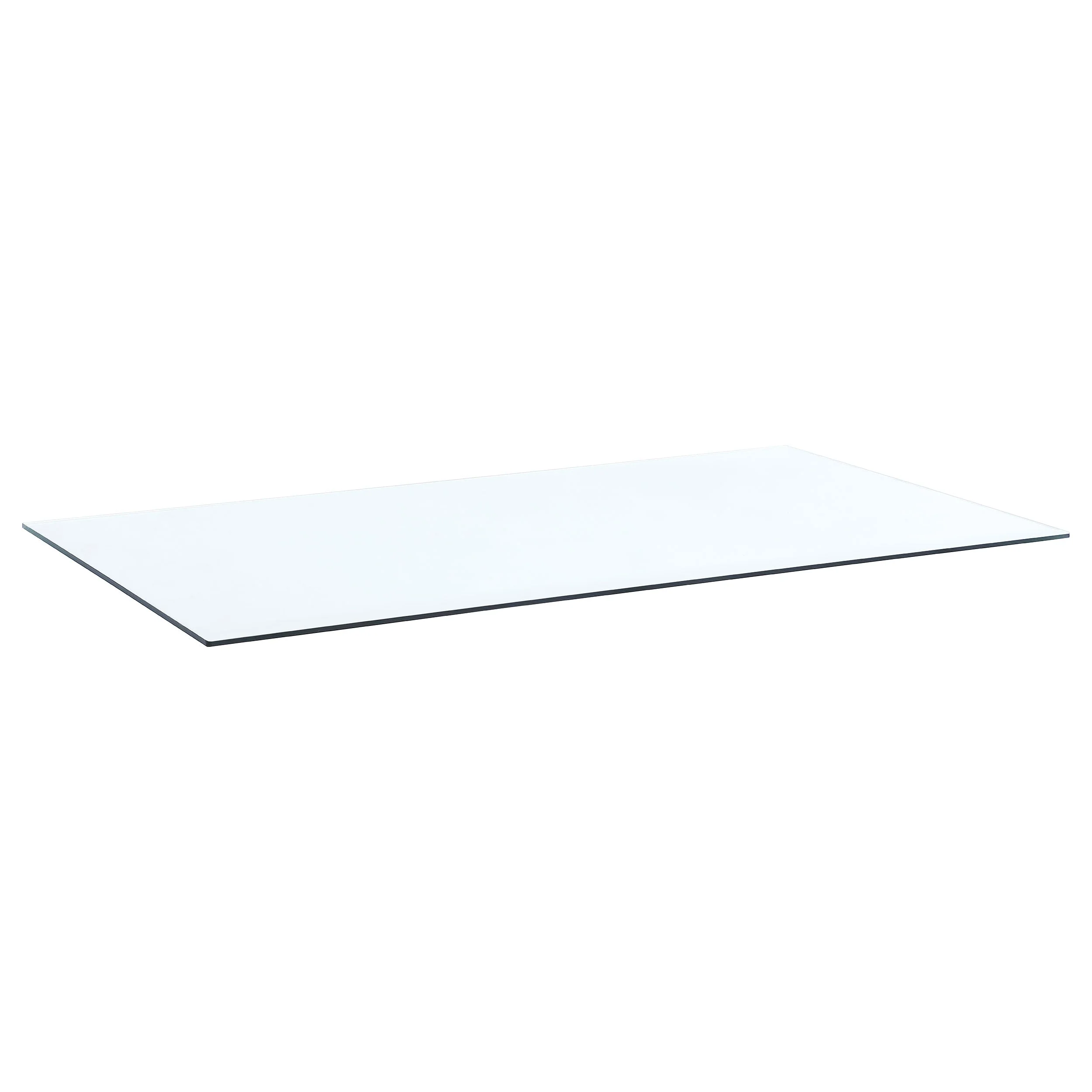 52x27-inch 6mm Rectangular Clear Tempered Glass Top - Image 6