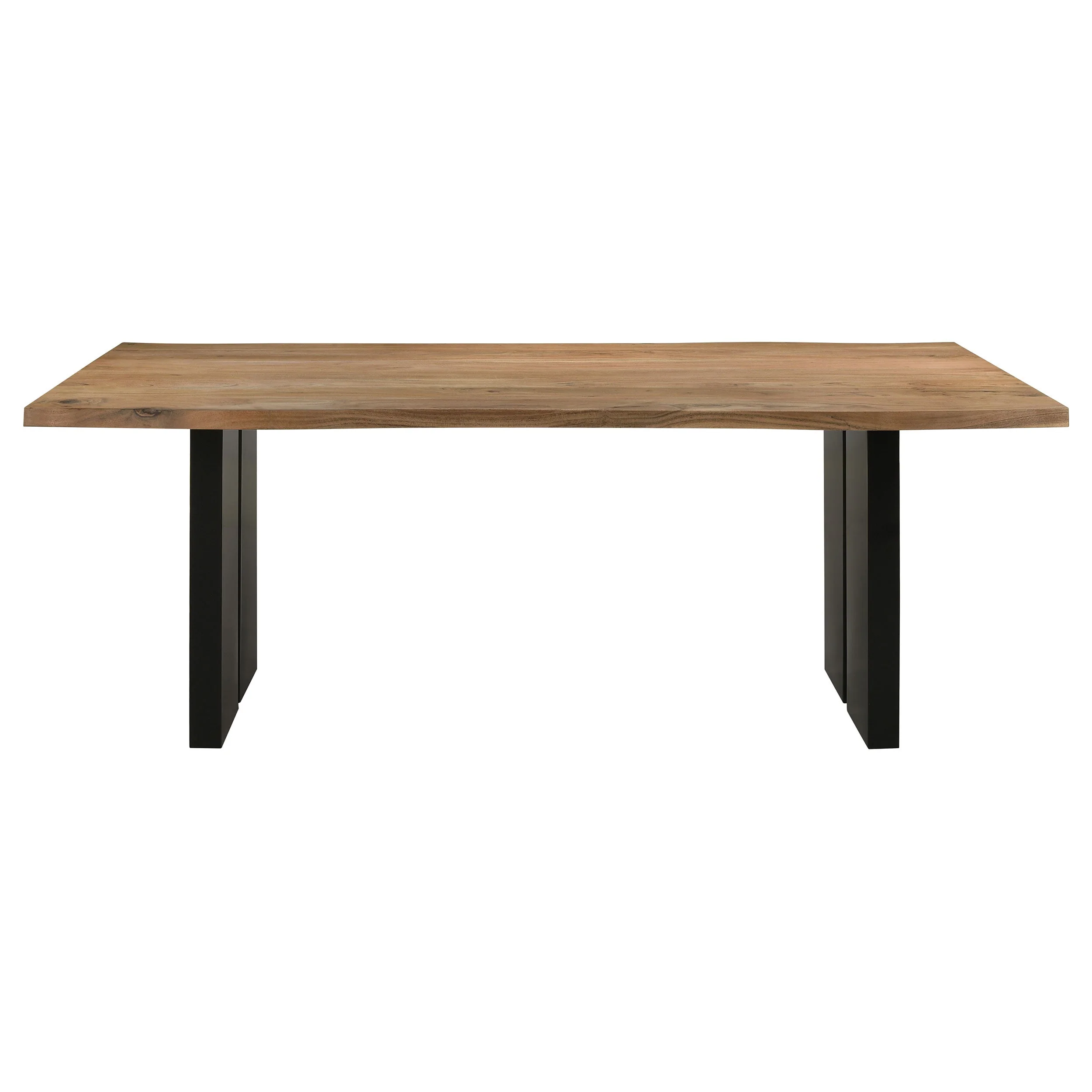 Bradshaw 80-inch Live Edge Wood Dining Table Natural Acacia - Image 4