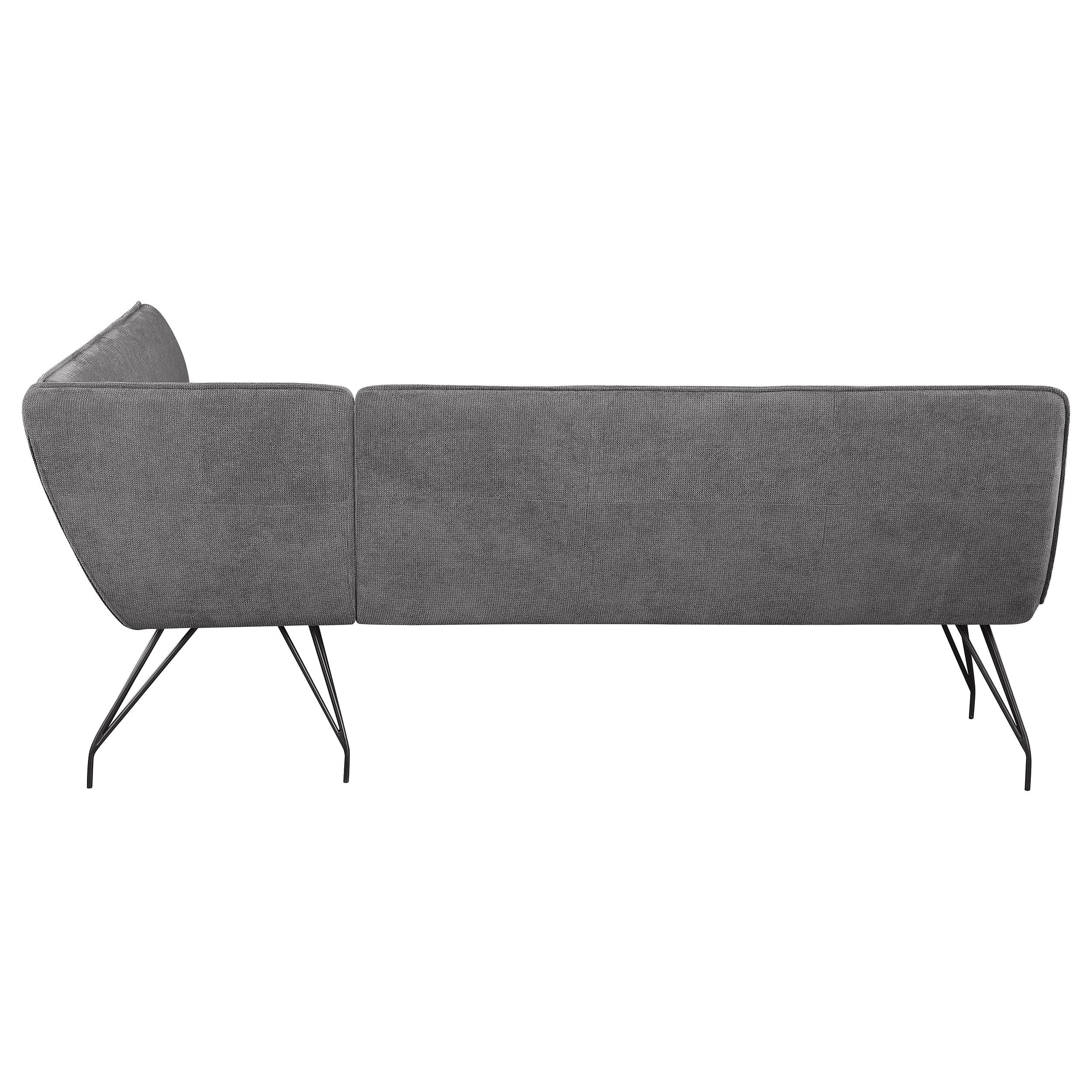 Dodson Fabric Upholstered L-Shaped Nook Dining Bench - Image 11