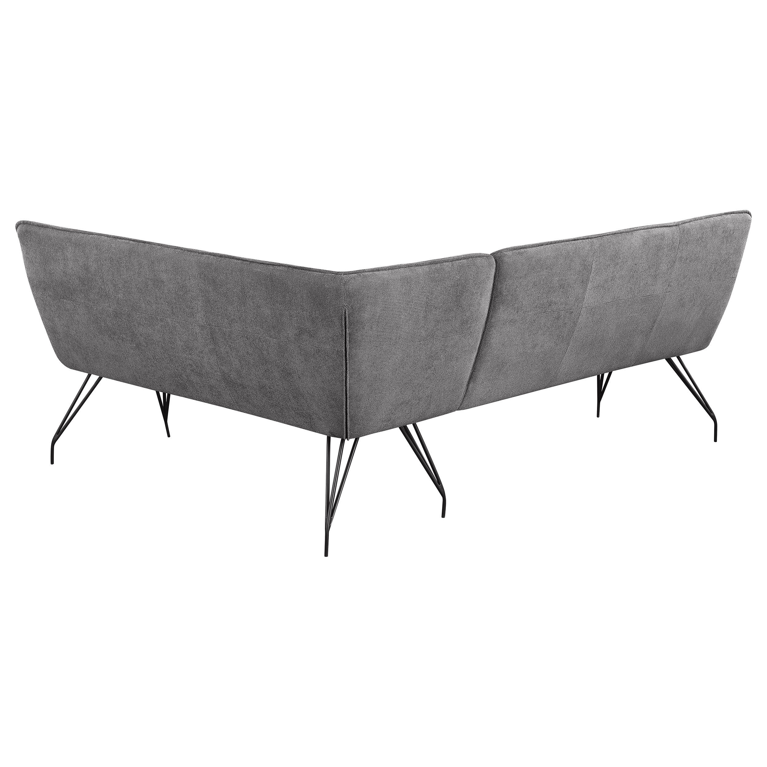 Dodson Fabric Upholstered L-Shaped Nook Dining Bench - Image 9