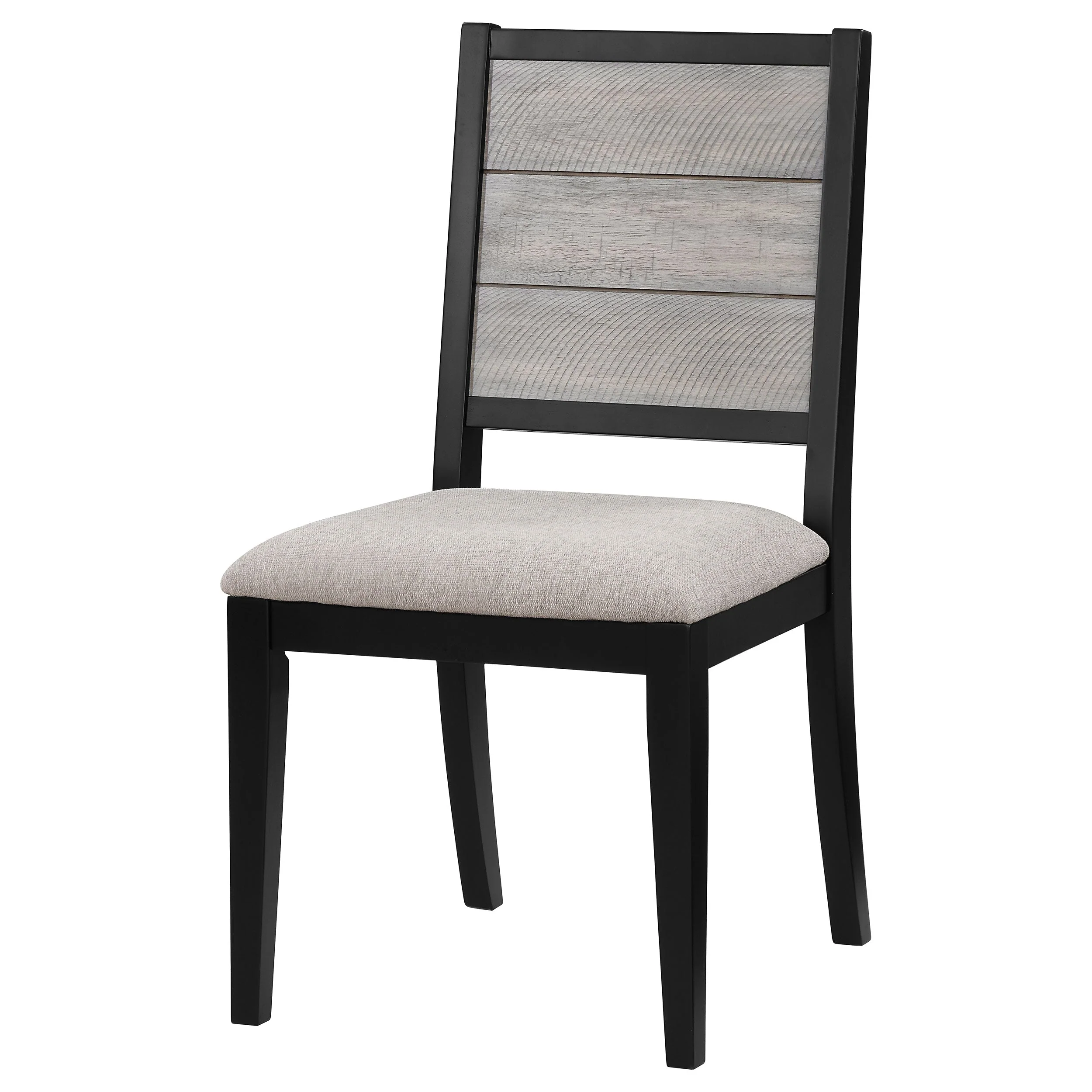 Elodie Wood Dining Side Chair Grey and Black (Set of 2) - Image 6