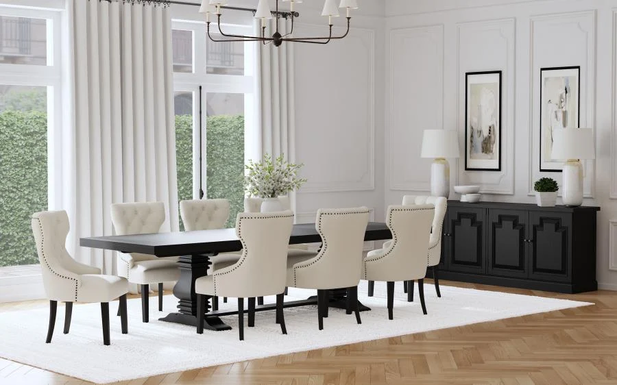 Florence 126-inch Extension Dining Table Set - Image 4