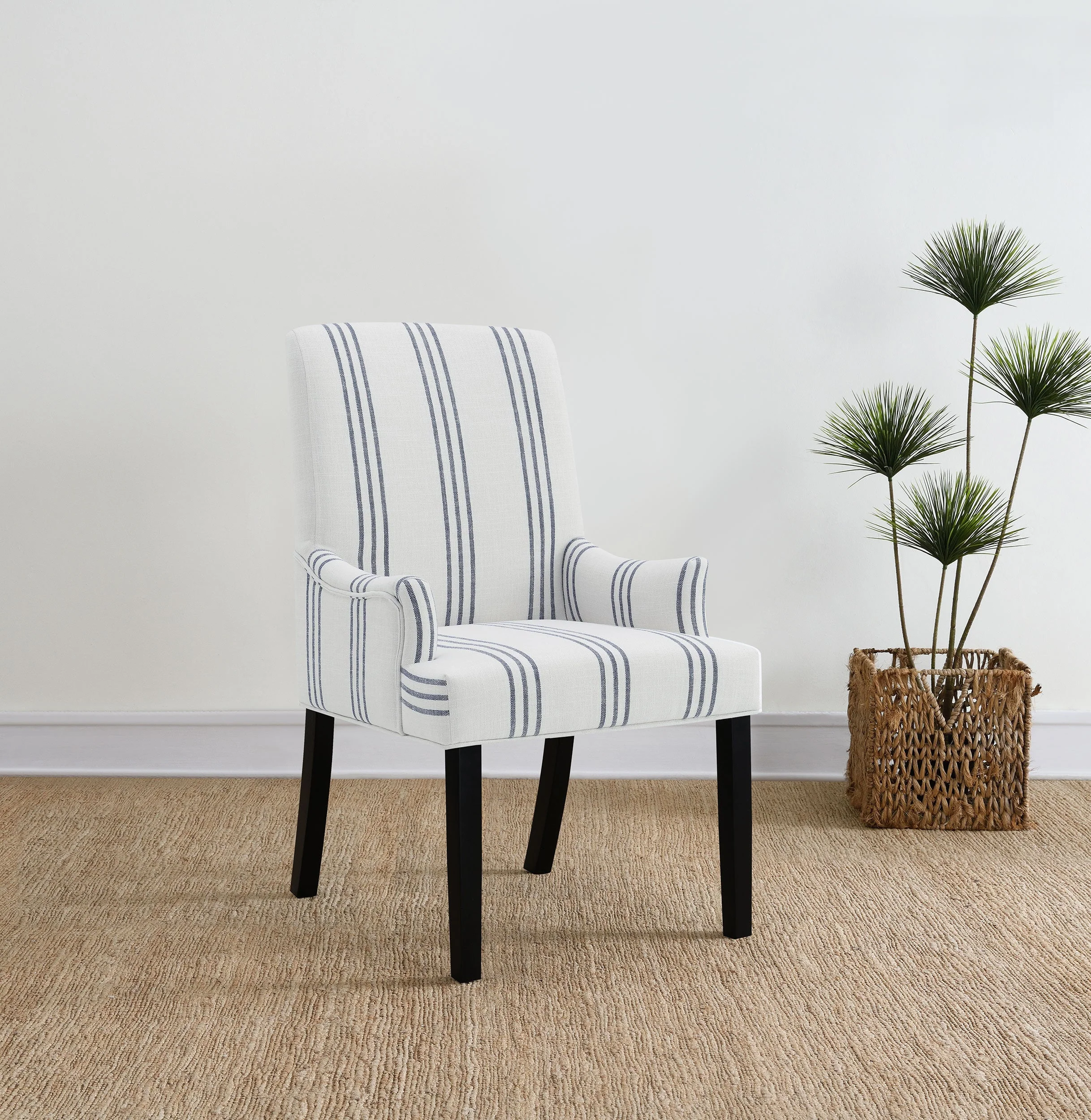 Herran Upholstered Arm Chair Beige - Image 3