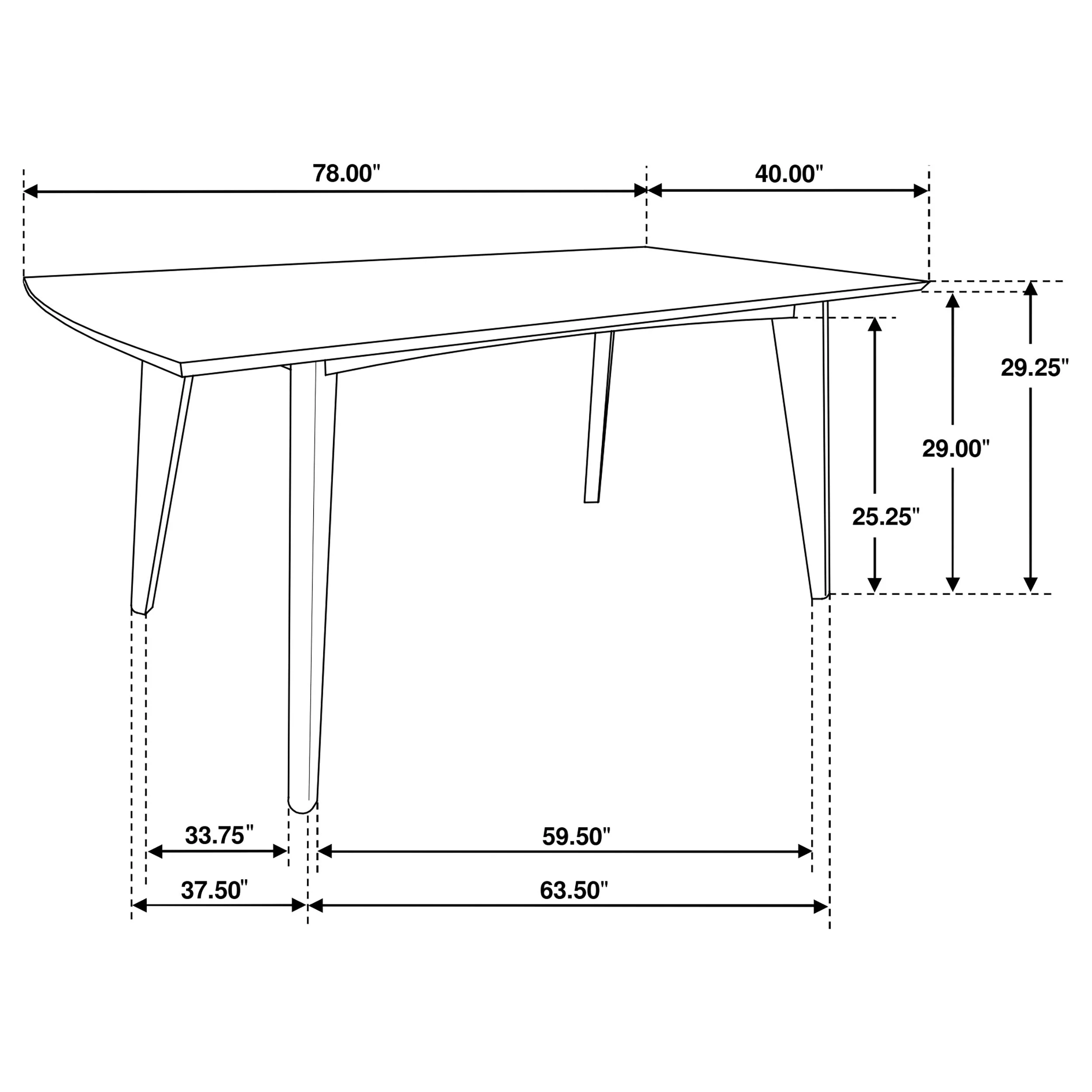 Malone Rectangular Dining Table Set Dark Walnut - Image 24