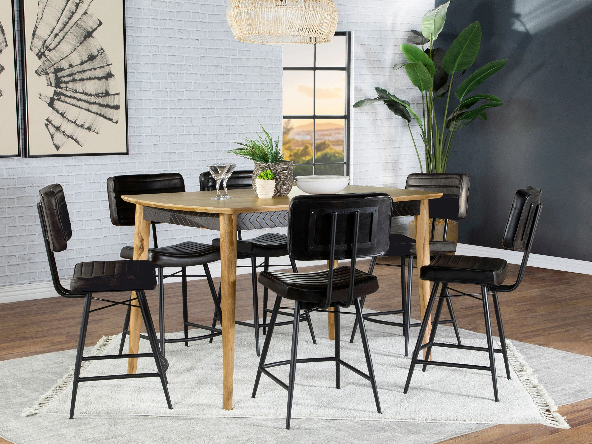 Partridge Counter Dining Set Sheesham - Image 10
