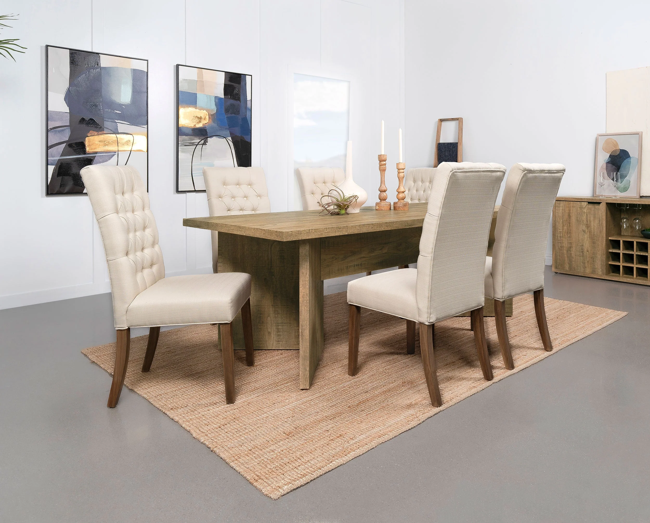 Jamestown 84-inch Composite Wood Dining Table Mango - Image 10