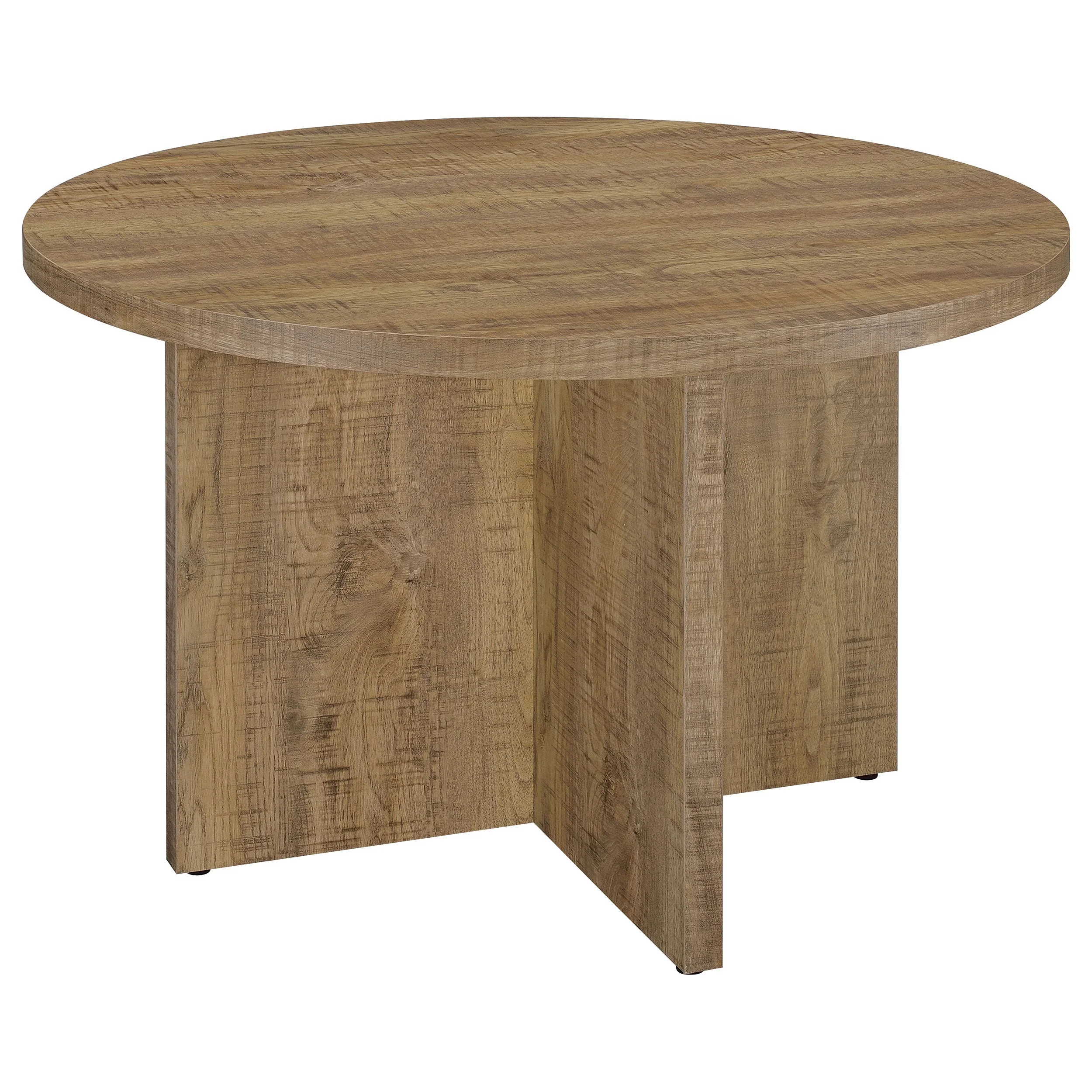 Jamestown Round 47-inch Composite Wood Dining Table Mango - Image 2