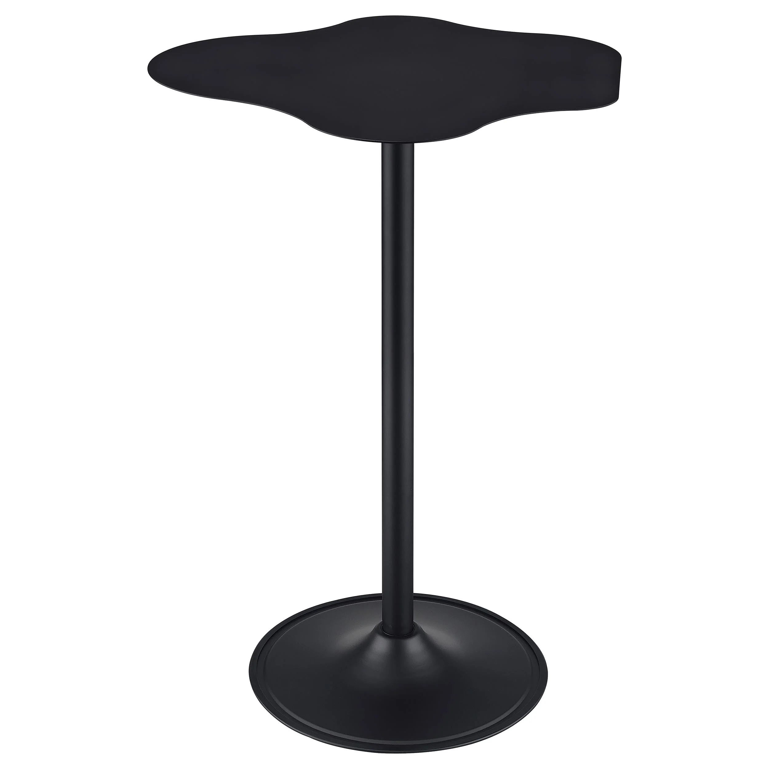 Keanu Curved 29-inch Cloud-Shaped Bistro Bar Table Black - Image 2
