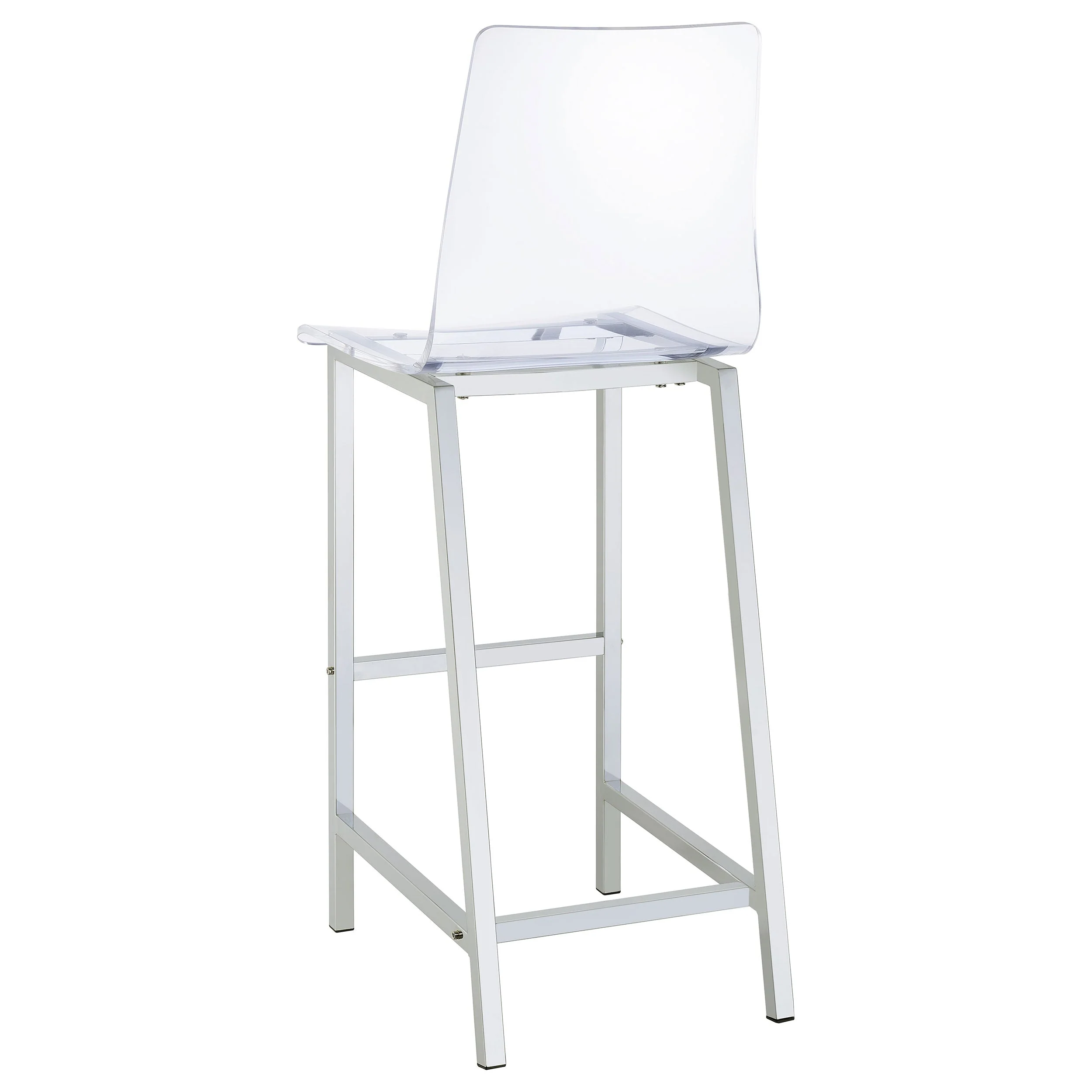 Tolbert 5-piece Bar Set with Acrylic Chairs Clear and Chrome - Image 6