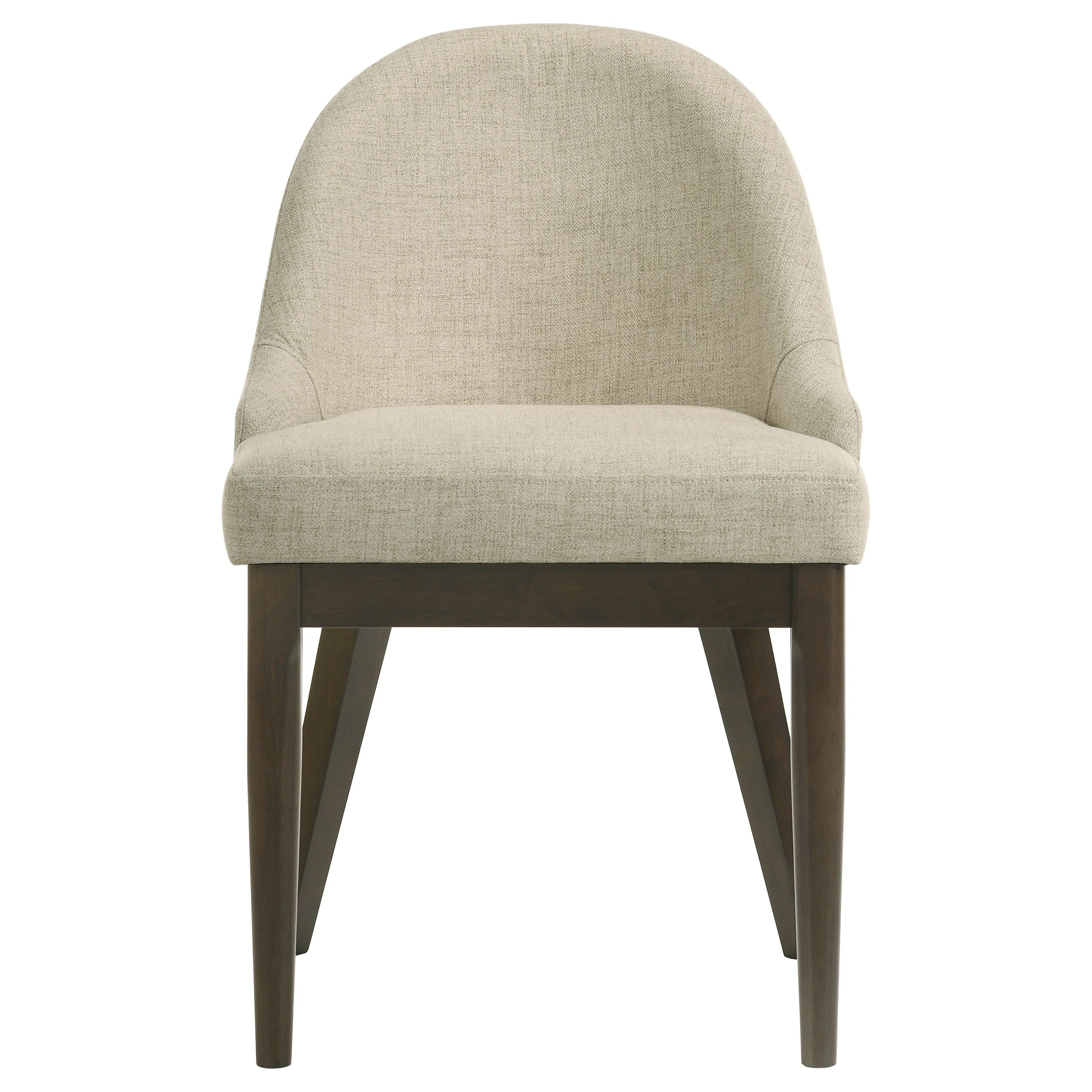 Reseda Upholstered Dining Side Chair Beige (Set of 2) - Image 5