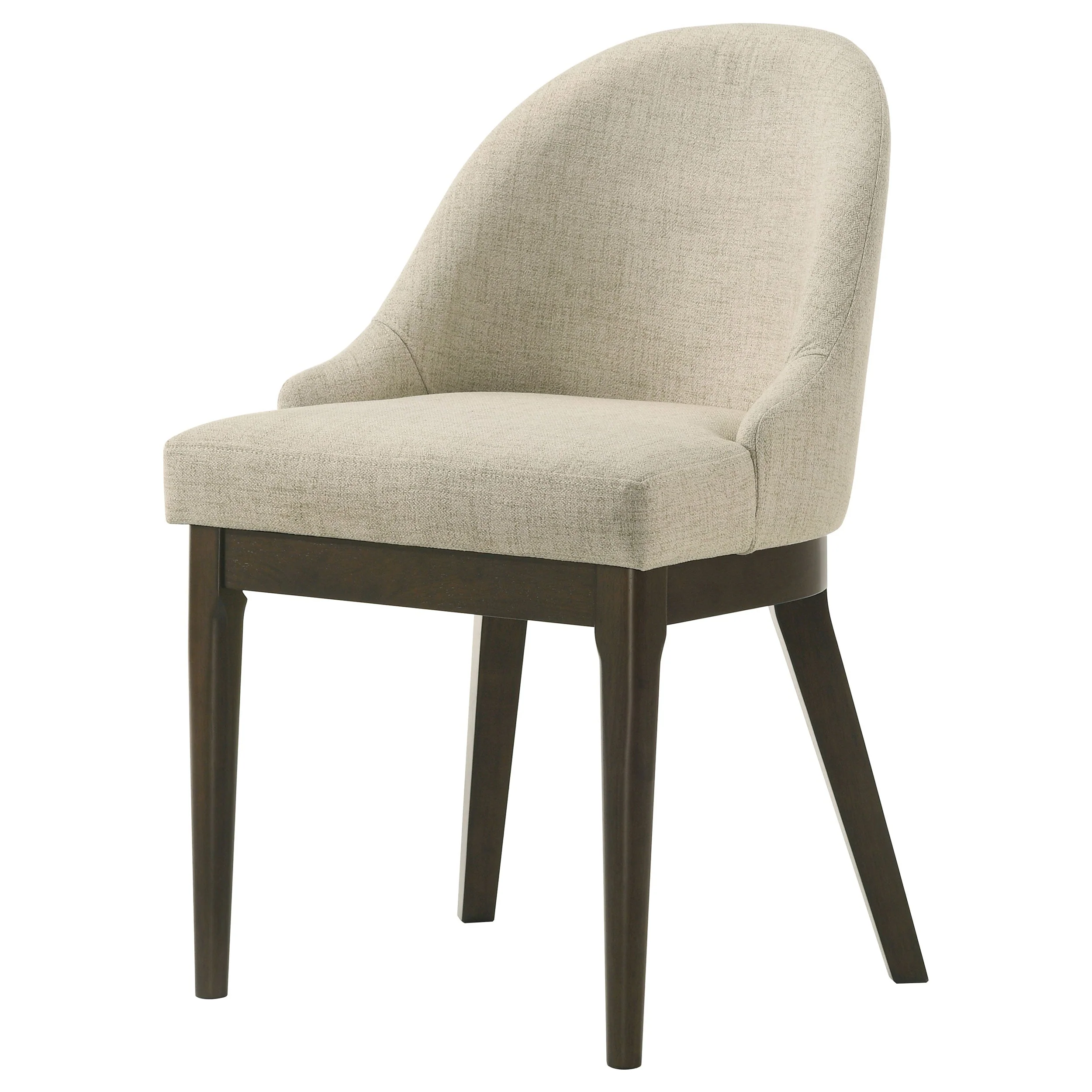 Reseda Upholstered Dining Side Chair Beige (Set of 2) - Image 6