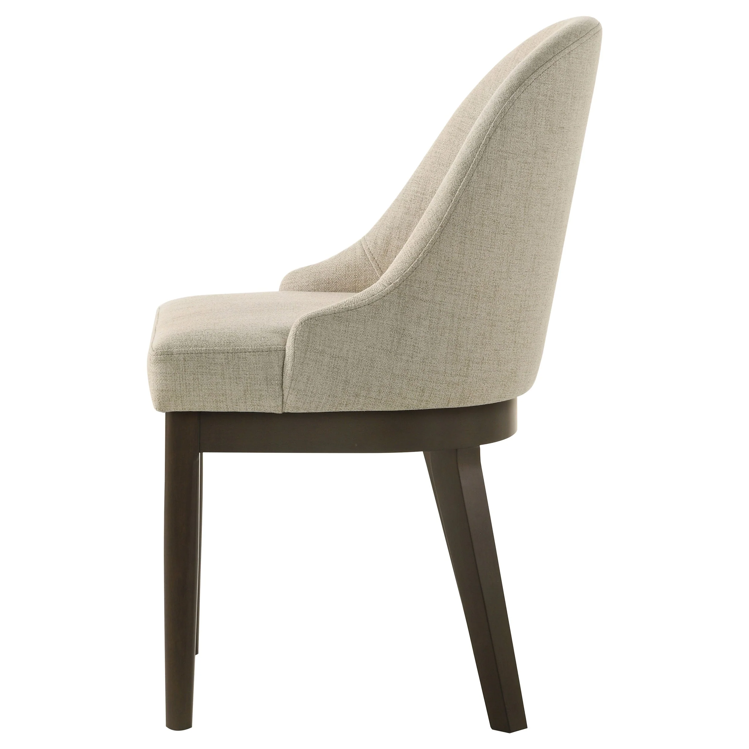 Reseda Upholstered Dining Side Chair Beige (Set of 2) - Image 7