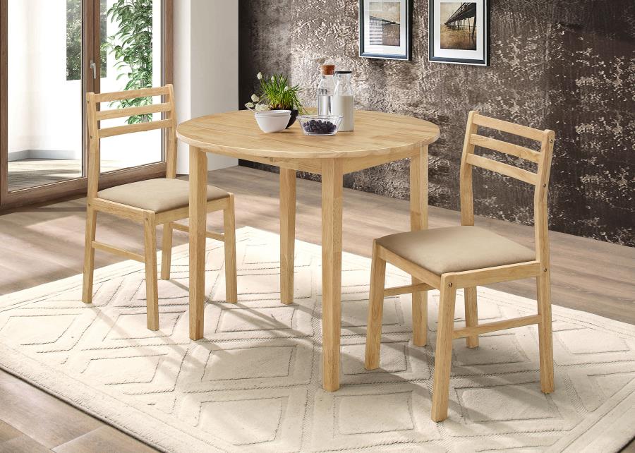 Bucknell Round Drop Leaf Dining Table Set - Image 3