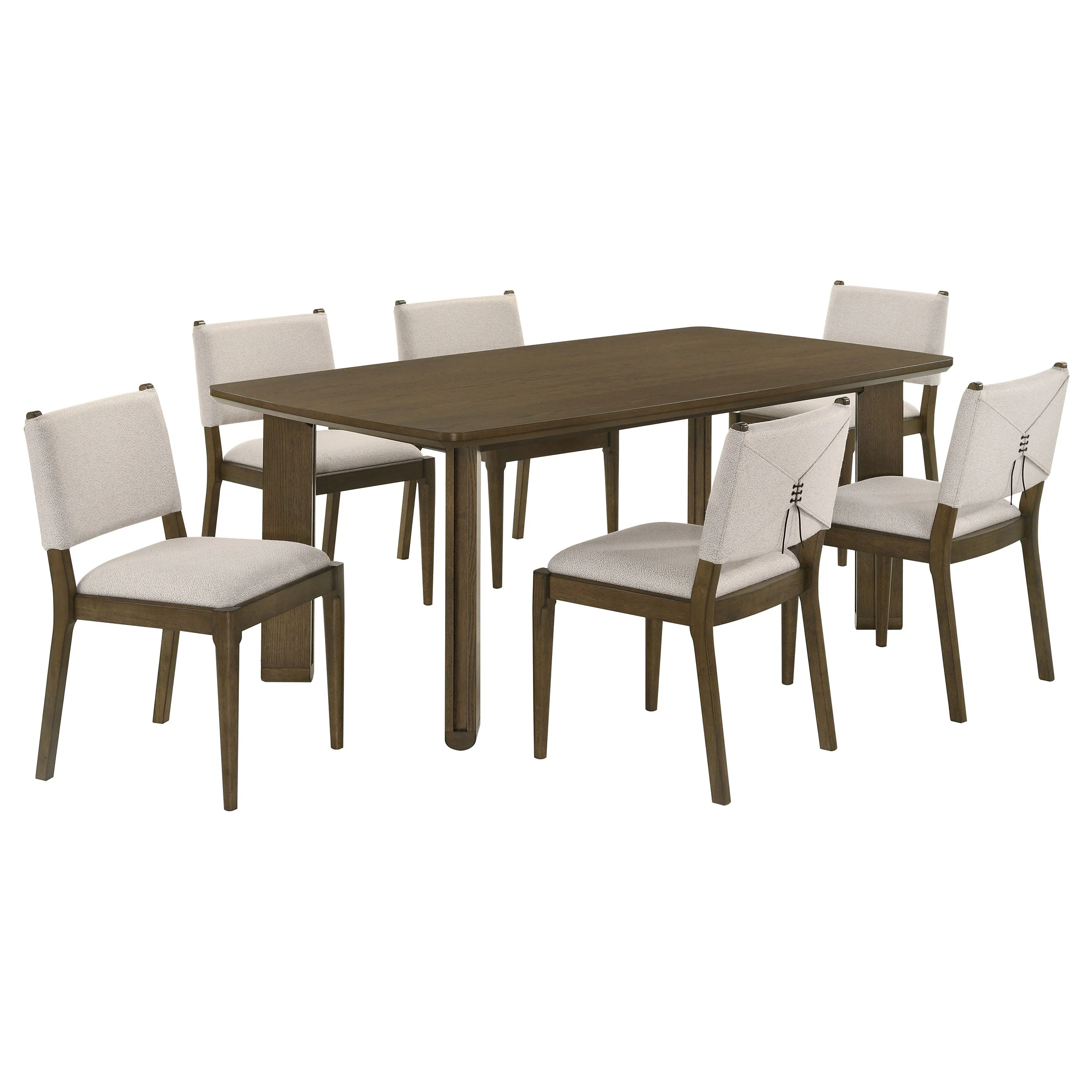 Ottowa Round Wood Dining Room Table Set Brown - Image 6