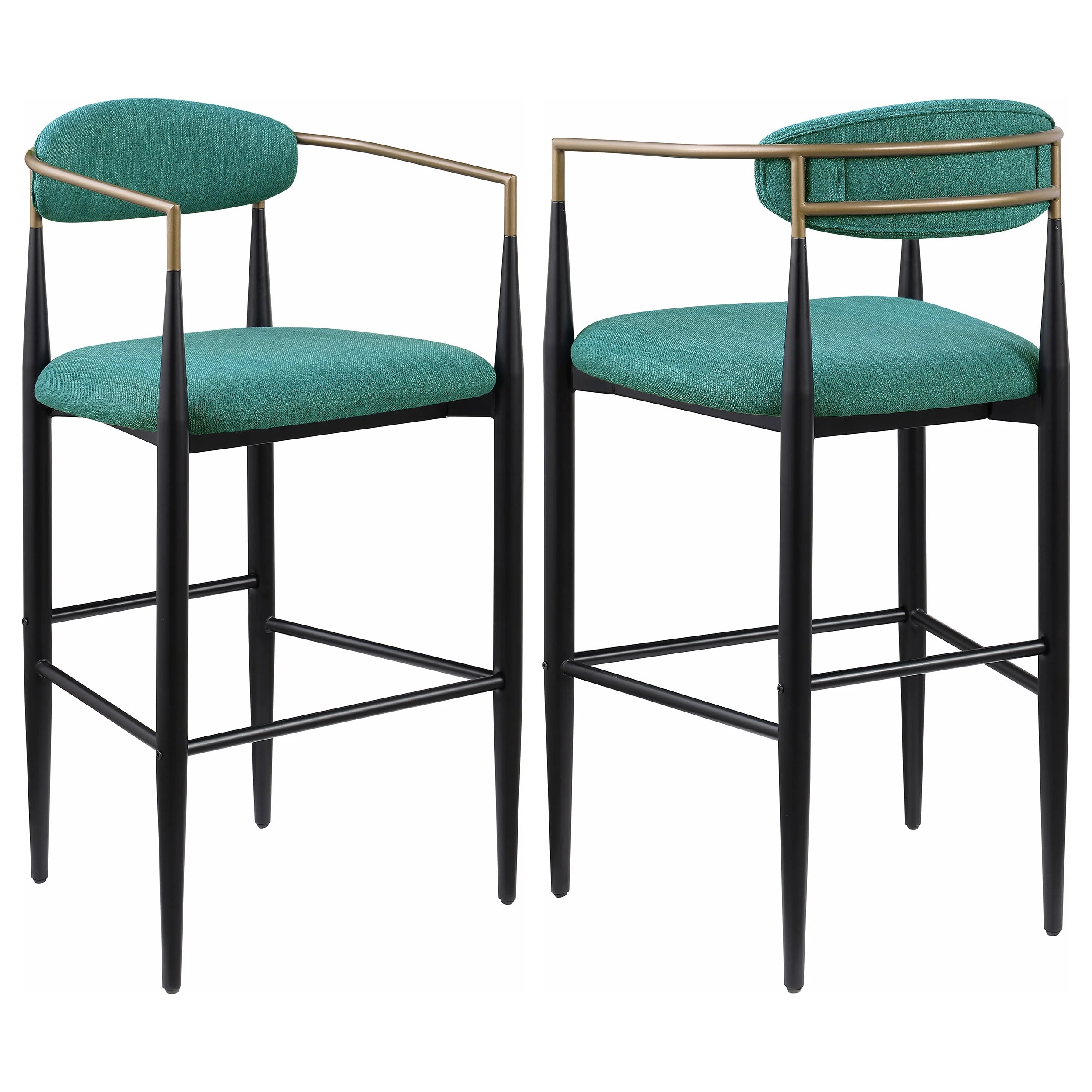 Tina Fabric Upholstered Bar Chair (Set of 2) - Image 5