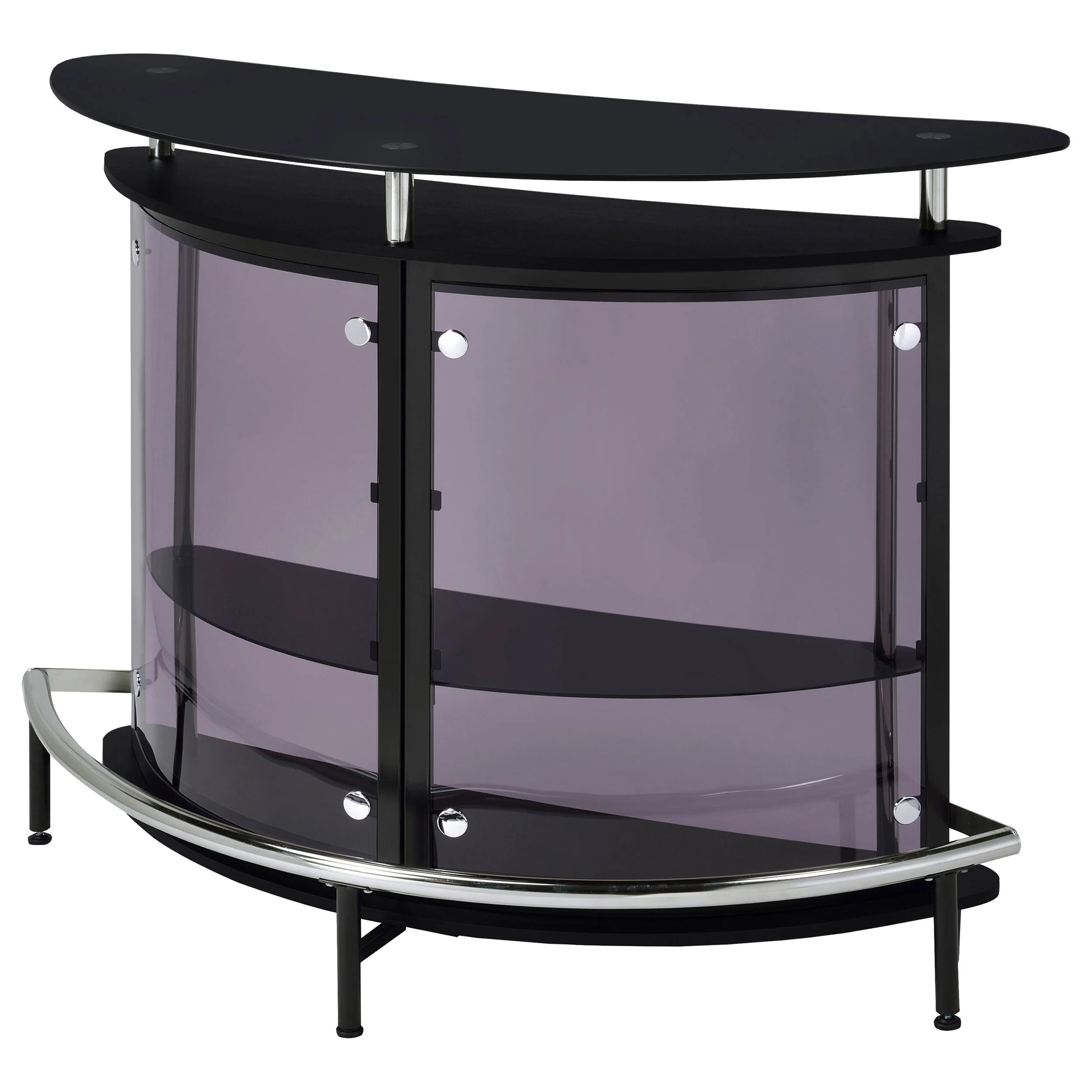 Amarillo Freestanding Glass Top Home Bar Wine Cabinet - Image 12